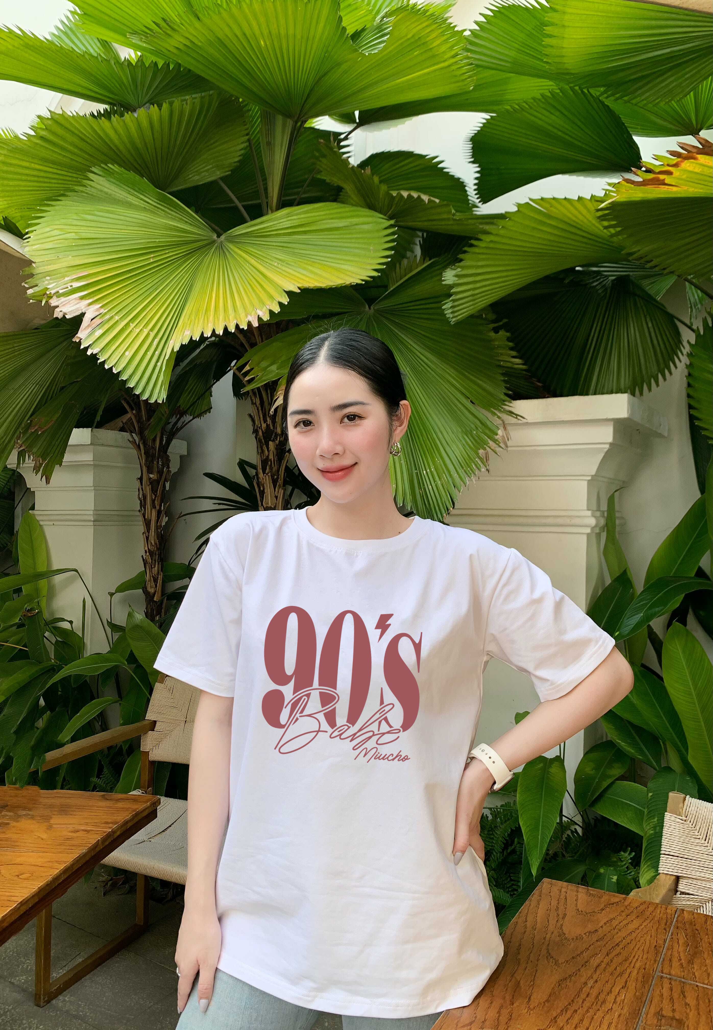 Áo thun nữ cao cấp form vừa 2240 Miucho Chic vải cotton thoáng mát co giãn cổ tròn in typography_thumbnail_6