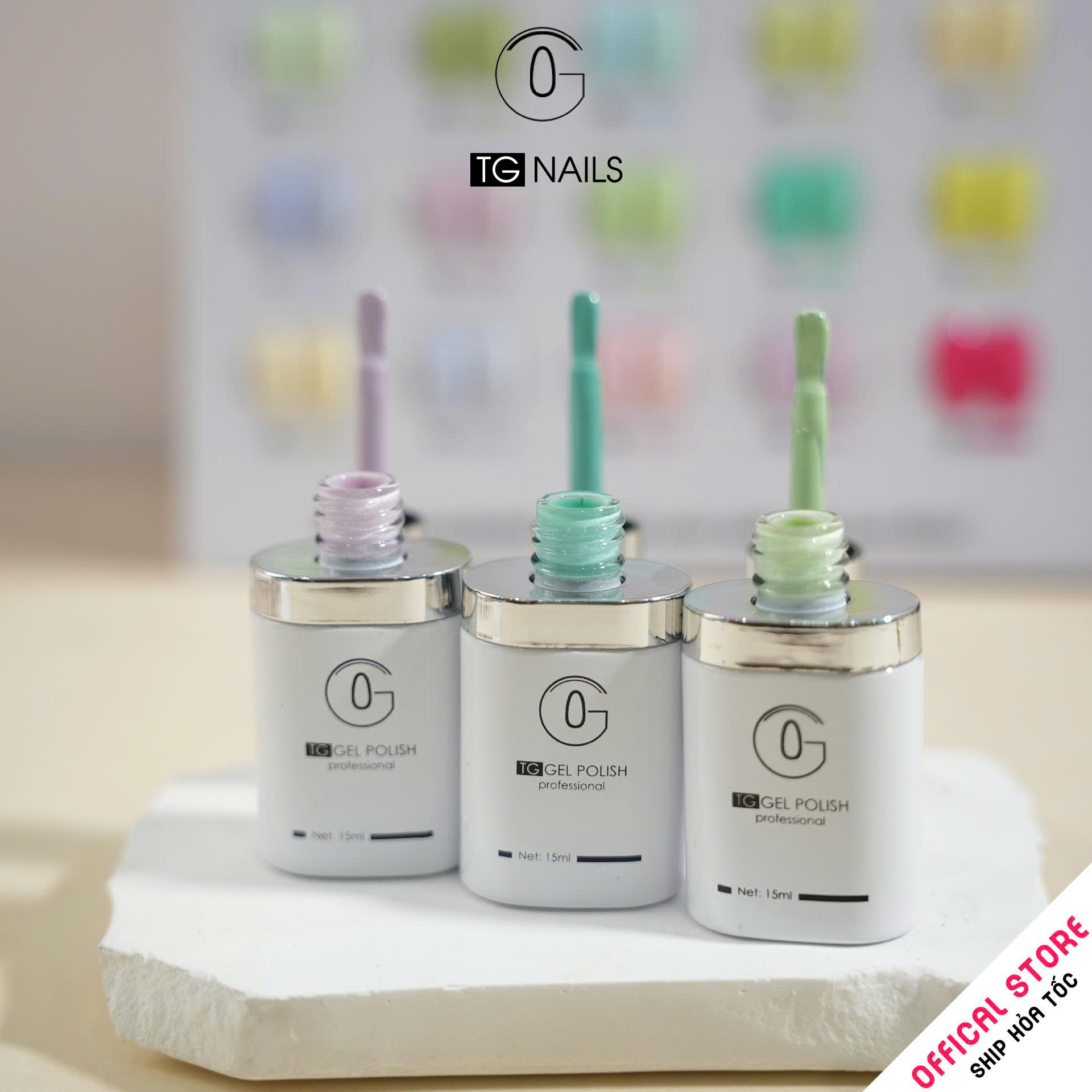 Sơn móng gel TG. Dung tích: 15ml/ lọ. Nhãn hàng TG nail._thumbnail_4