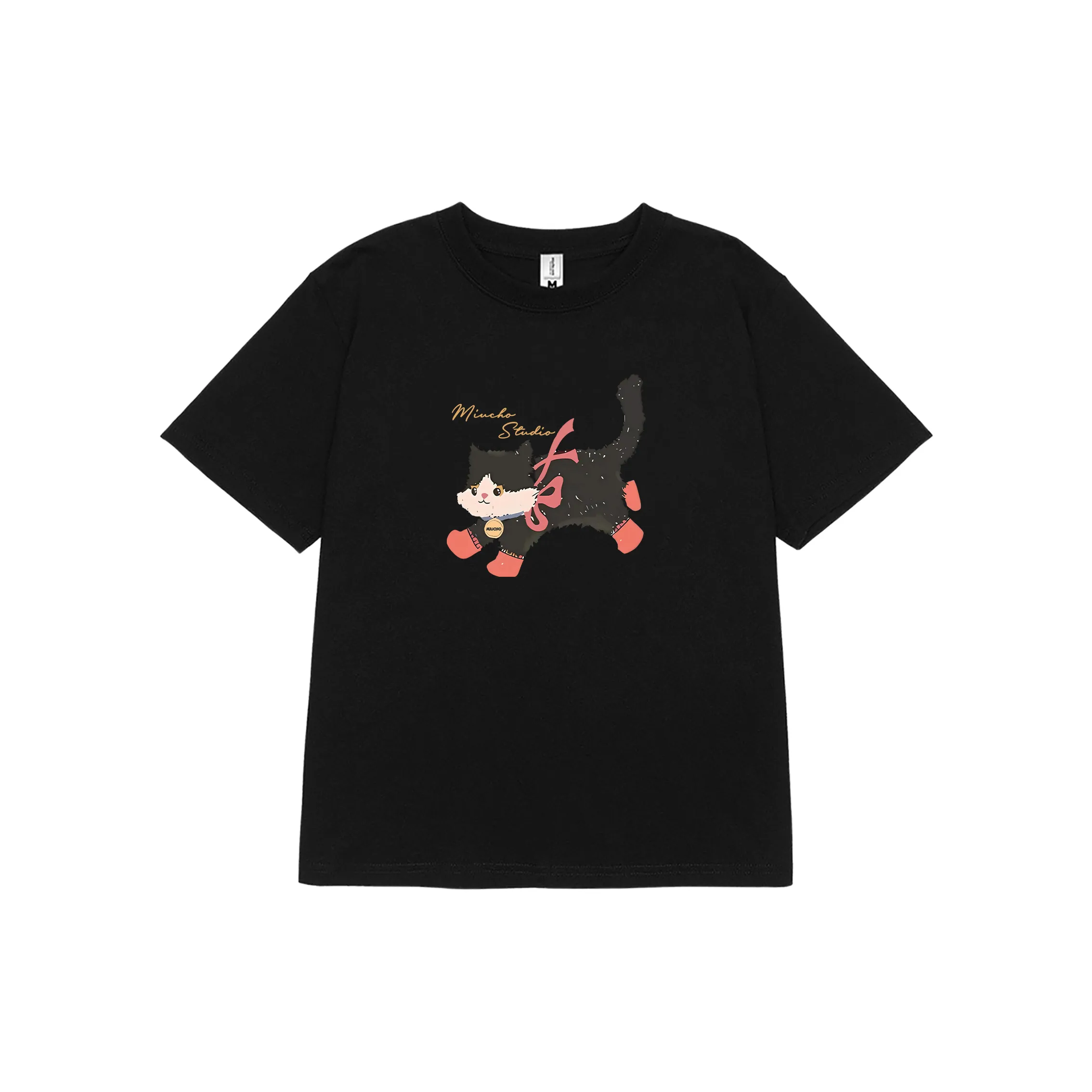 Áo baby tee hình mèo dễ thương 2517 Miucho vải cotton thoáng mát cổ tròn in mix_thumbnail_6