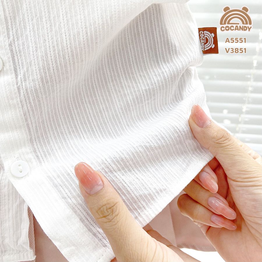 Áo cộc sơ mi TRẮNG sơ mi phối bèo_thumbnail_2