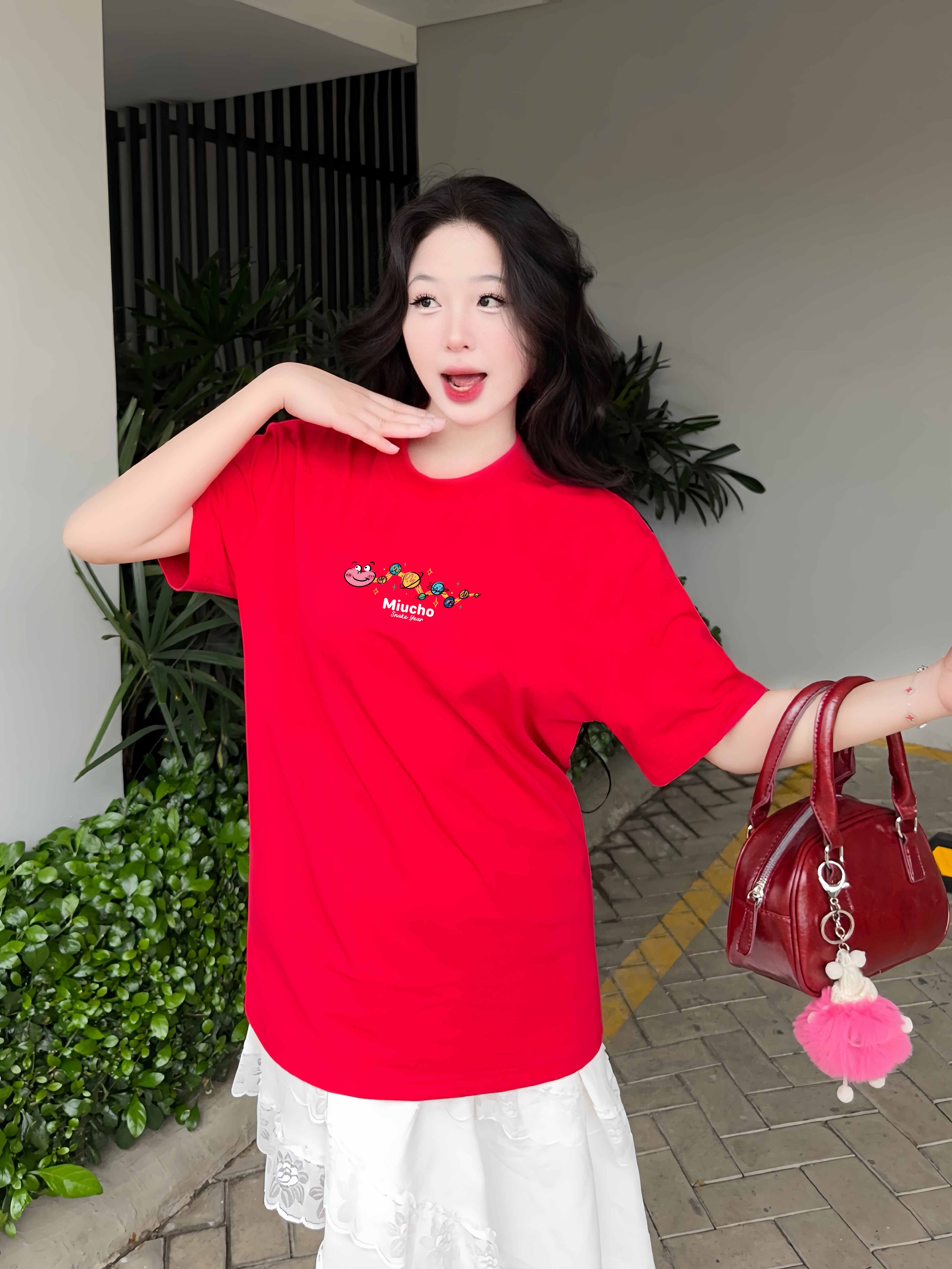 Áo thun tết local brand form rộng chất vải cotton 4c co giãn thoáng mát 1835 Miucho in mix_thumbnail_3