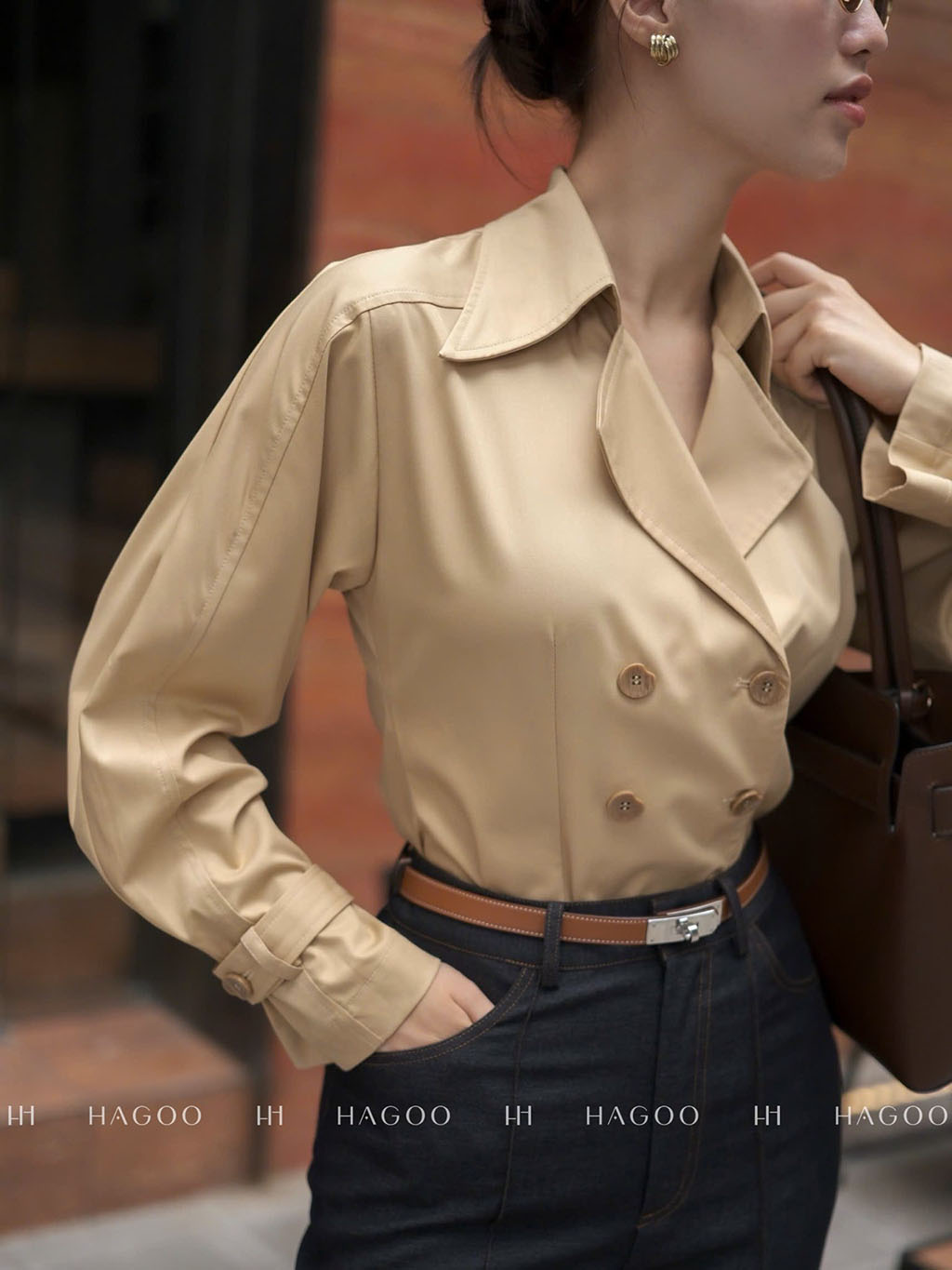 Áo sơ mi giả măng tô HAGOO_thumbnail_3