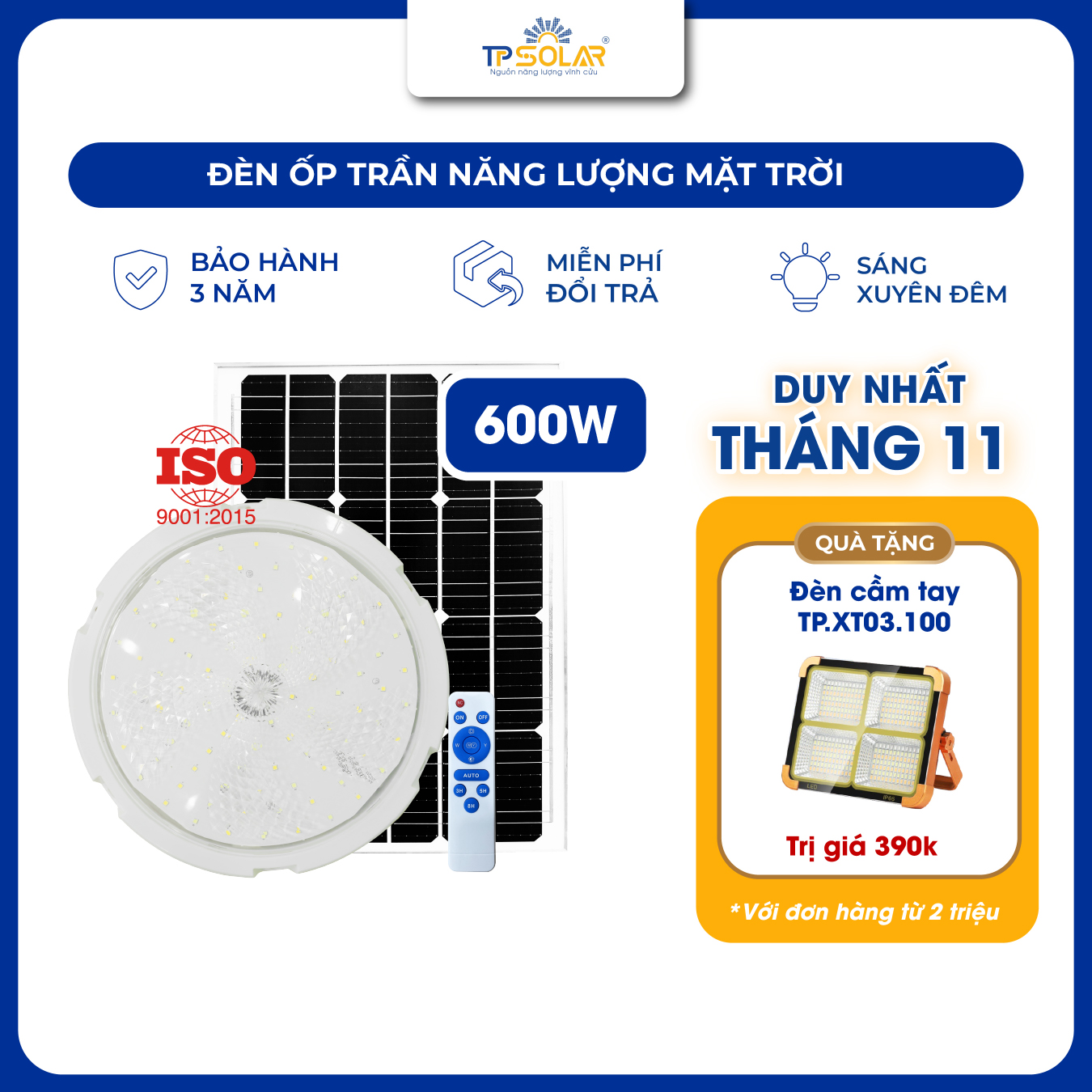 Đèn ốp trần năng lượng mặt trời (TP.OT01.300 / TP.OT01.600)_thumbnail_10