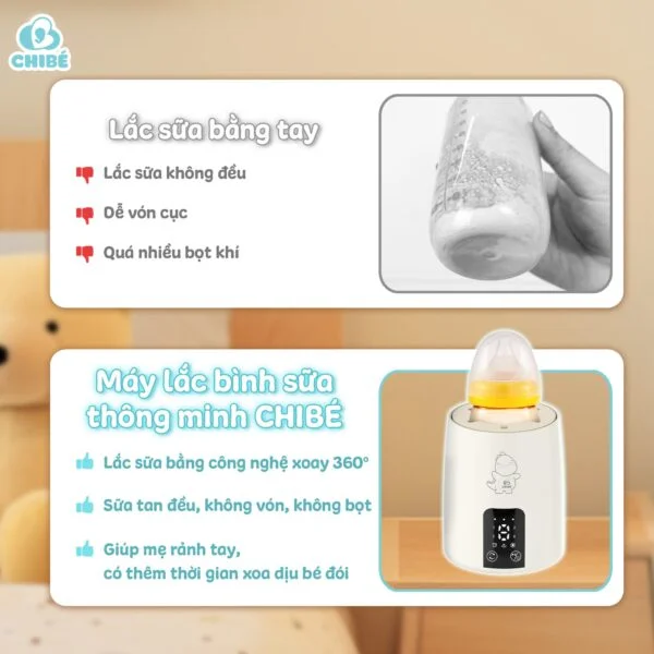 MÁY LẮC SỮA THÔNG MINH CHIBÉ