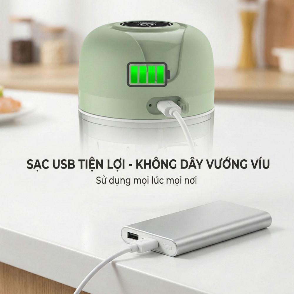 Máy Xay Tỏi Ớt Mini Chạy Pin Mishio MK420_thumbnail_8