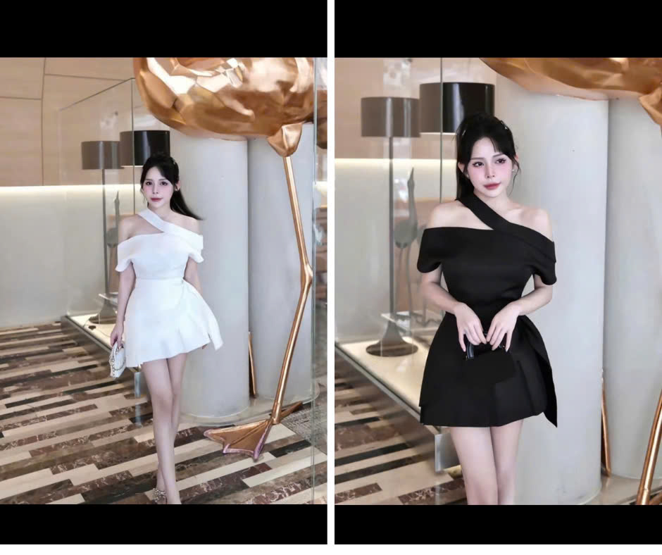 Váy dây cổ