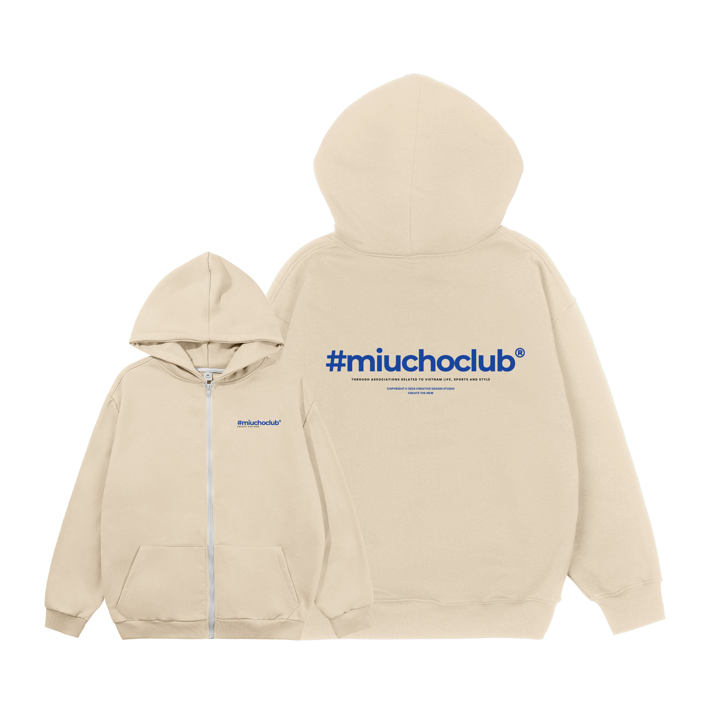Áo hoodie zip nam local brand form rộng HZD1619 Miucho Club vải nỉ chân cua dày dặn mũ rộng in basic_thumbnail_11