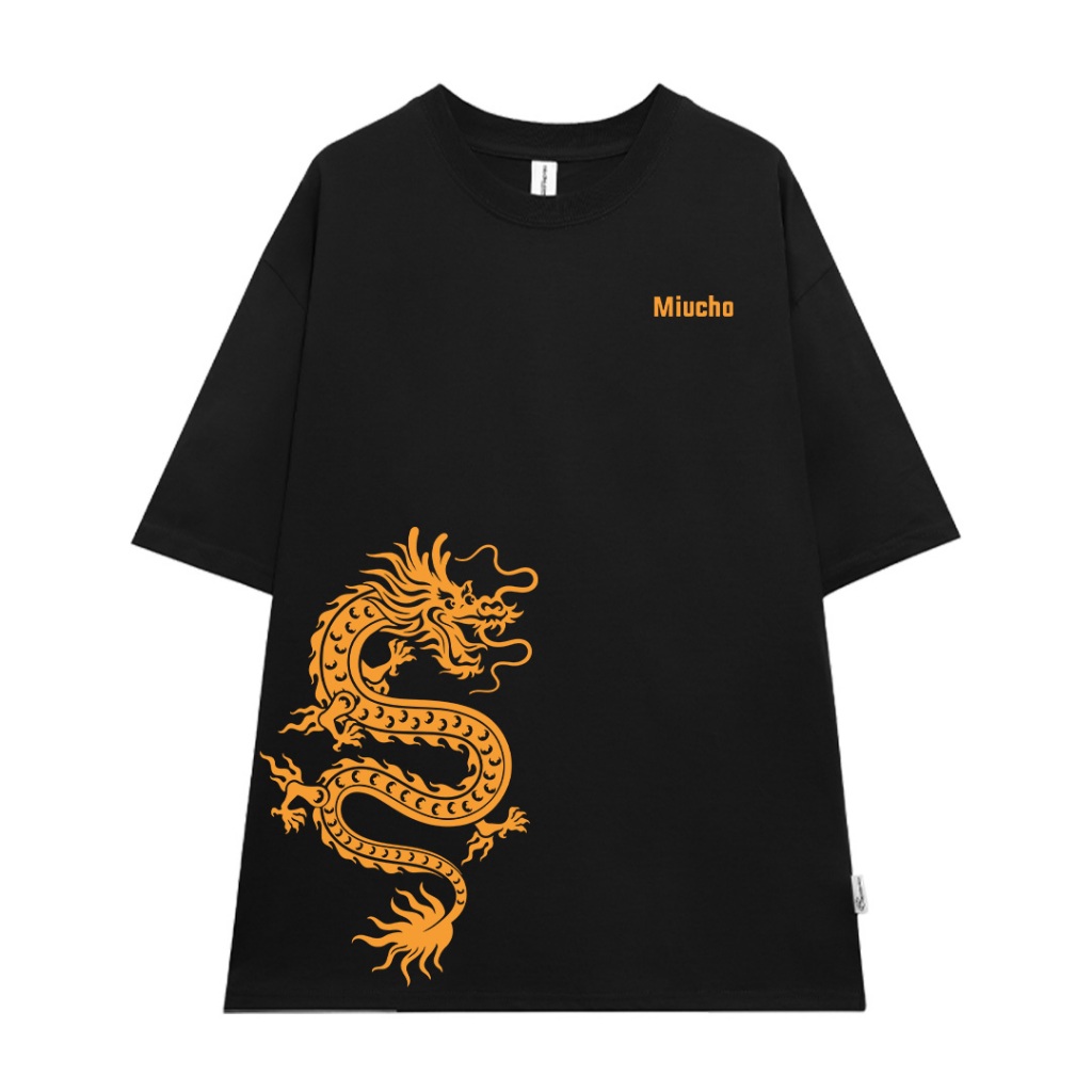 Áo phông Tết 2024 in hình rồng màu đỏ local brand form rộng ATD896 Miucho Man tay ngắn vải cotton cổ tròn in mix_thumbnail_9