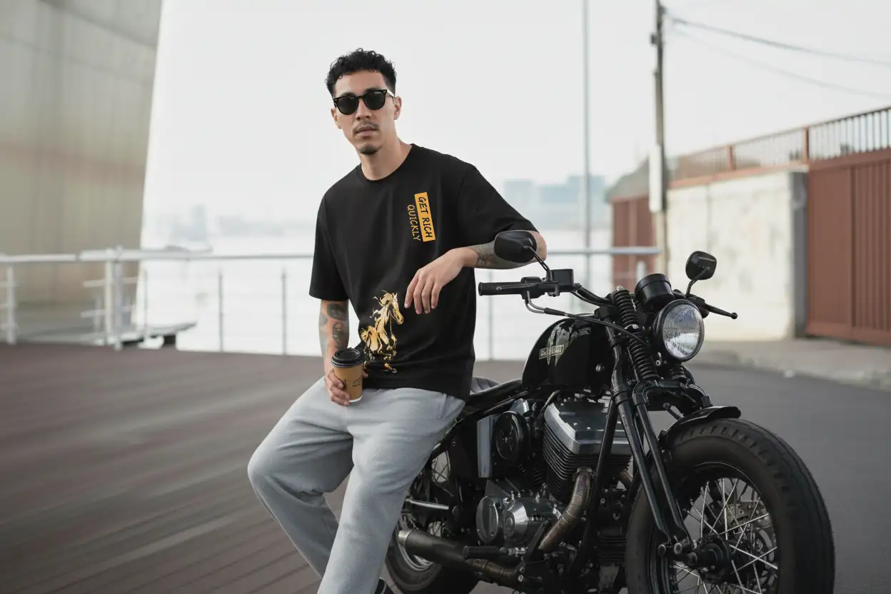 Áo thun nam Urban horse art TeePrint 3066_thumbnail_5