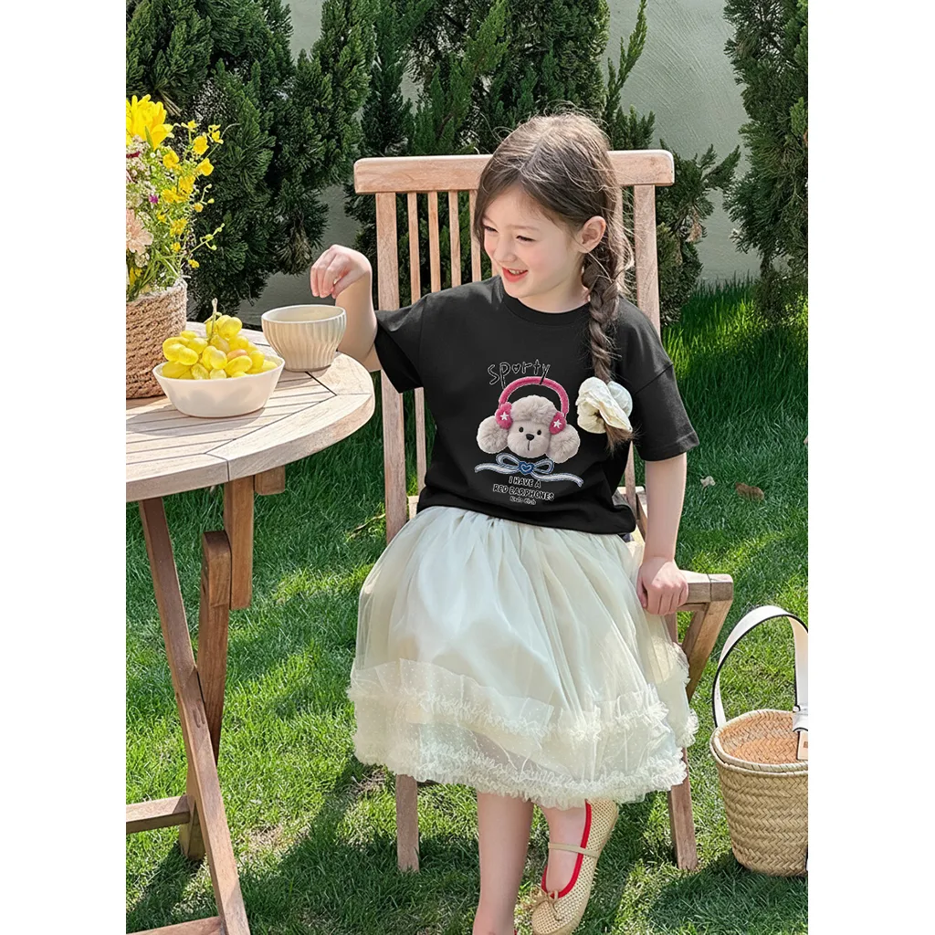 Áo thun cho bé gái dễ thương Kado vải cotton co giãn thoáng mát thoải mái thấm hút tốt 2929_thumbnail_4