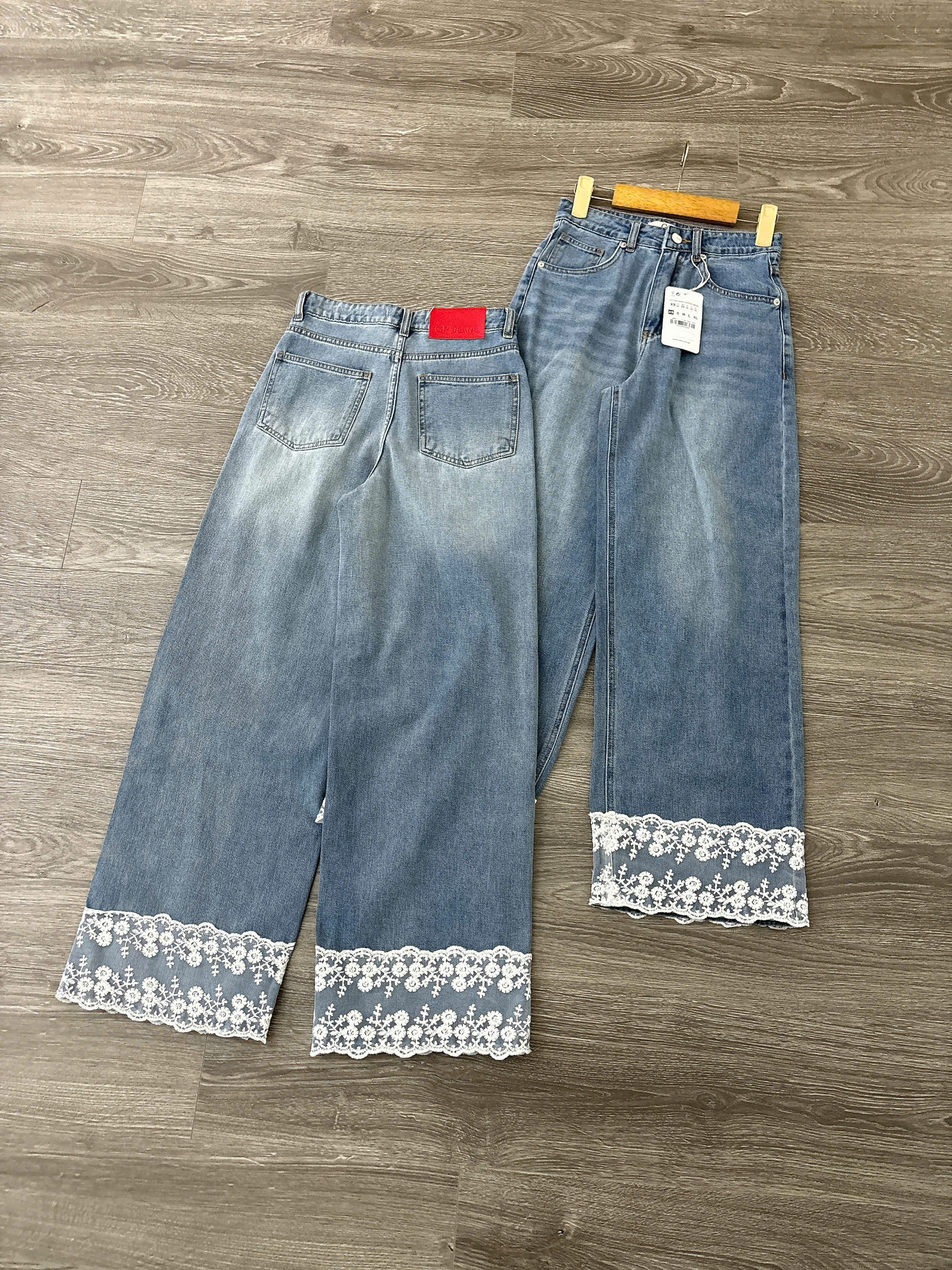 SALE Q222 QUẦN JEAN SUÔNG PHỐI REN_thumbnail_2