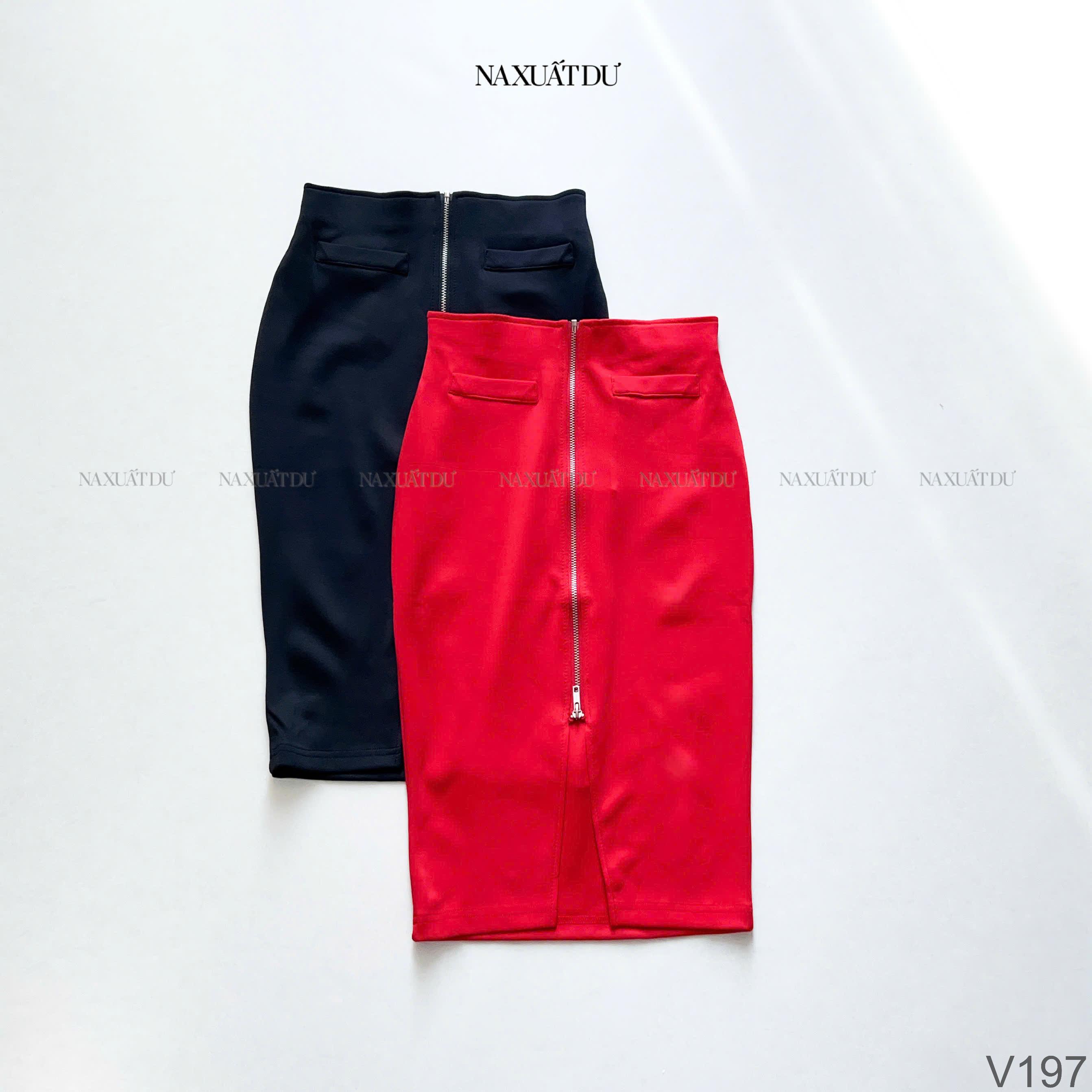 Chân váy bút chì dây kéo trước nữ - V197 (SALE) - TK_thumbnail_20