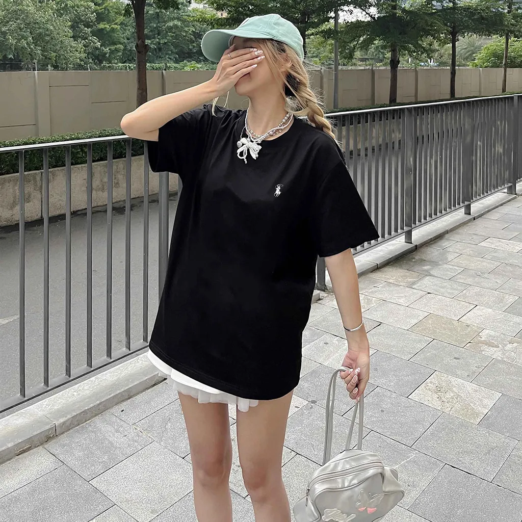 Áo thun form rộng basic nhiều màu 2510 Miucho vải cotton thoáng mát cổ tròn in artwork_thumbnail_3