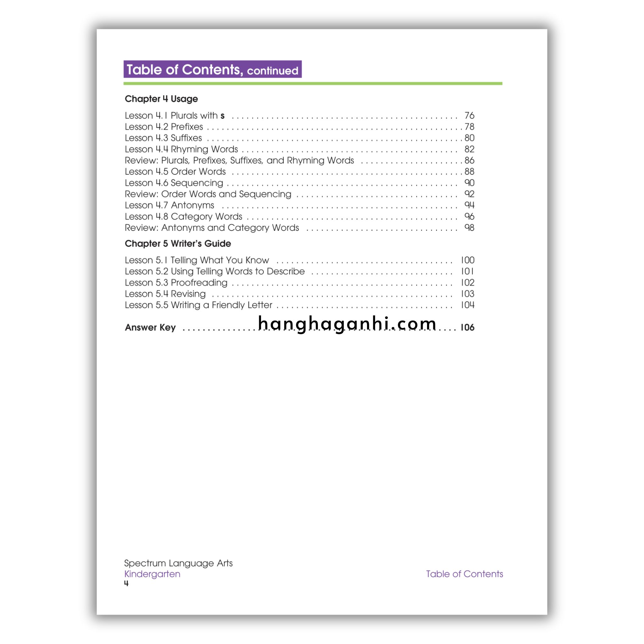 Sách Spectrum Language Arts Workbook Grade K_thumbnail_2