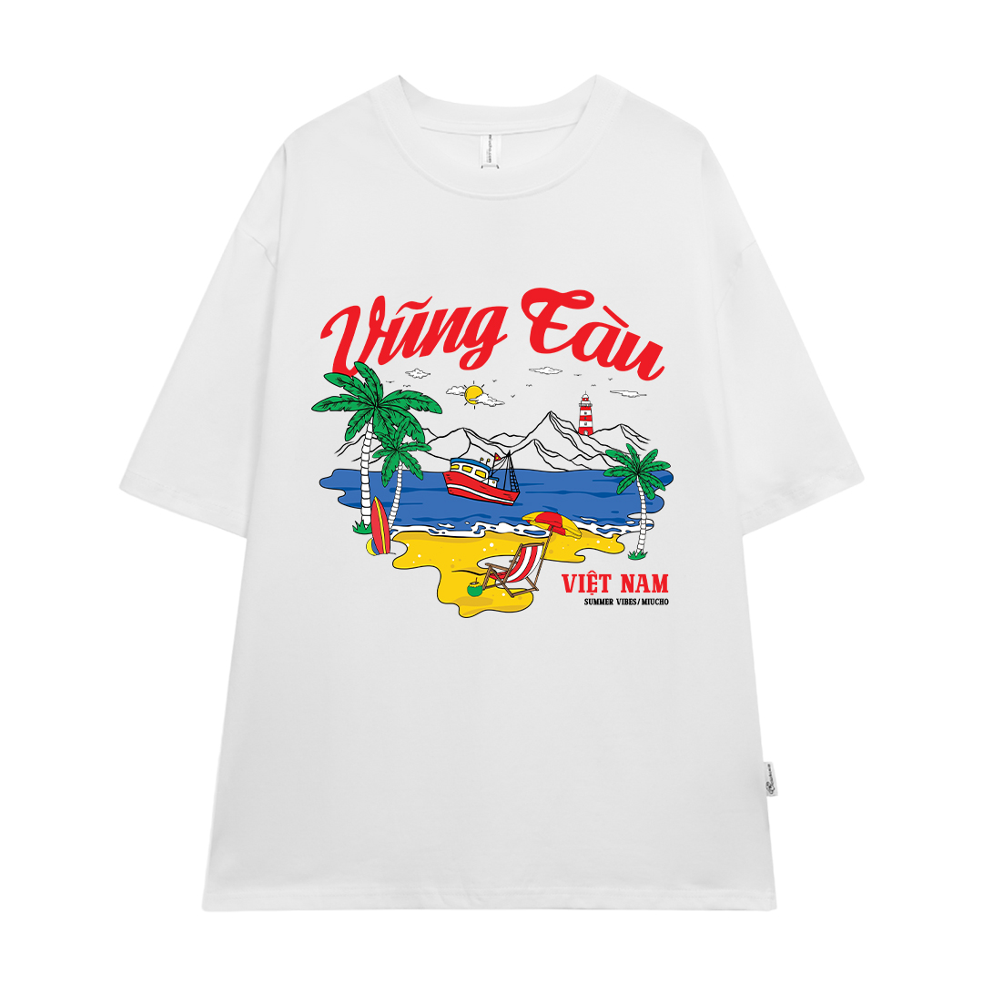 Áo thun du lịch Vũng Tàu ATD1259 Miucho vải cotton thoáng mát in mix_thumbnail_0