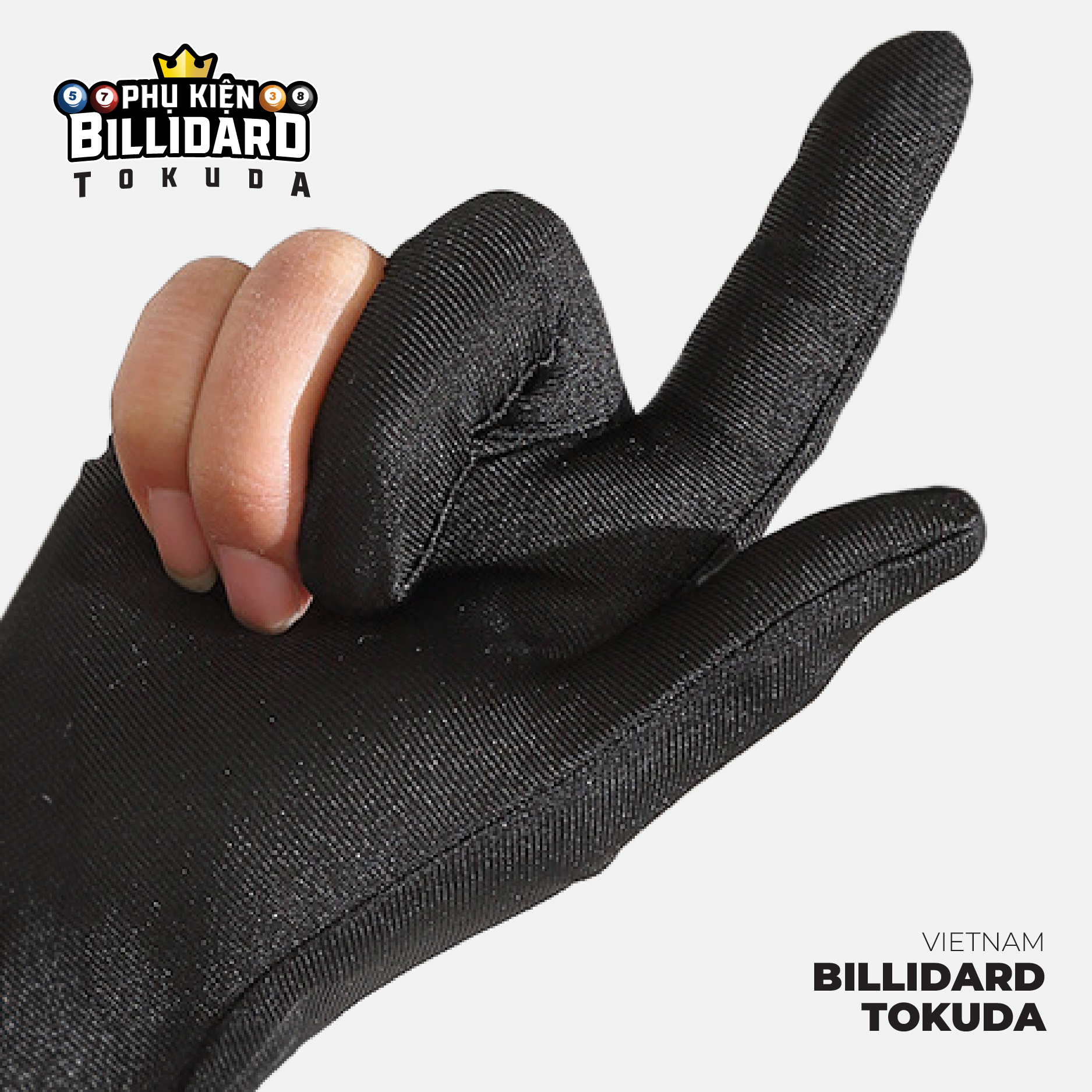 Găng tay Bida đen - Thoáng khí, khử mùi, thấm hút mồ hôi, độ bền cao, chất vải mỏng mát_thumbnail_4