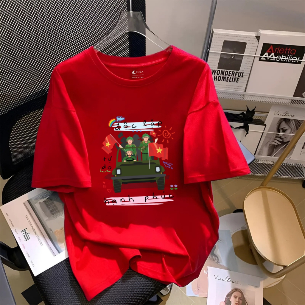 [Form rộng] Áo thun in hình 