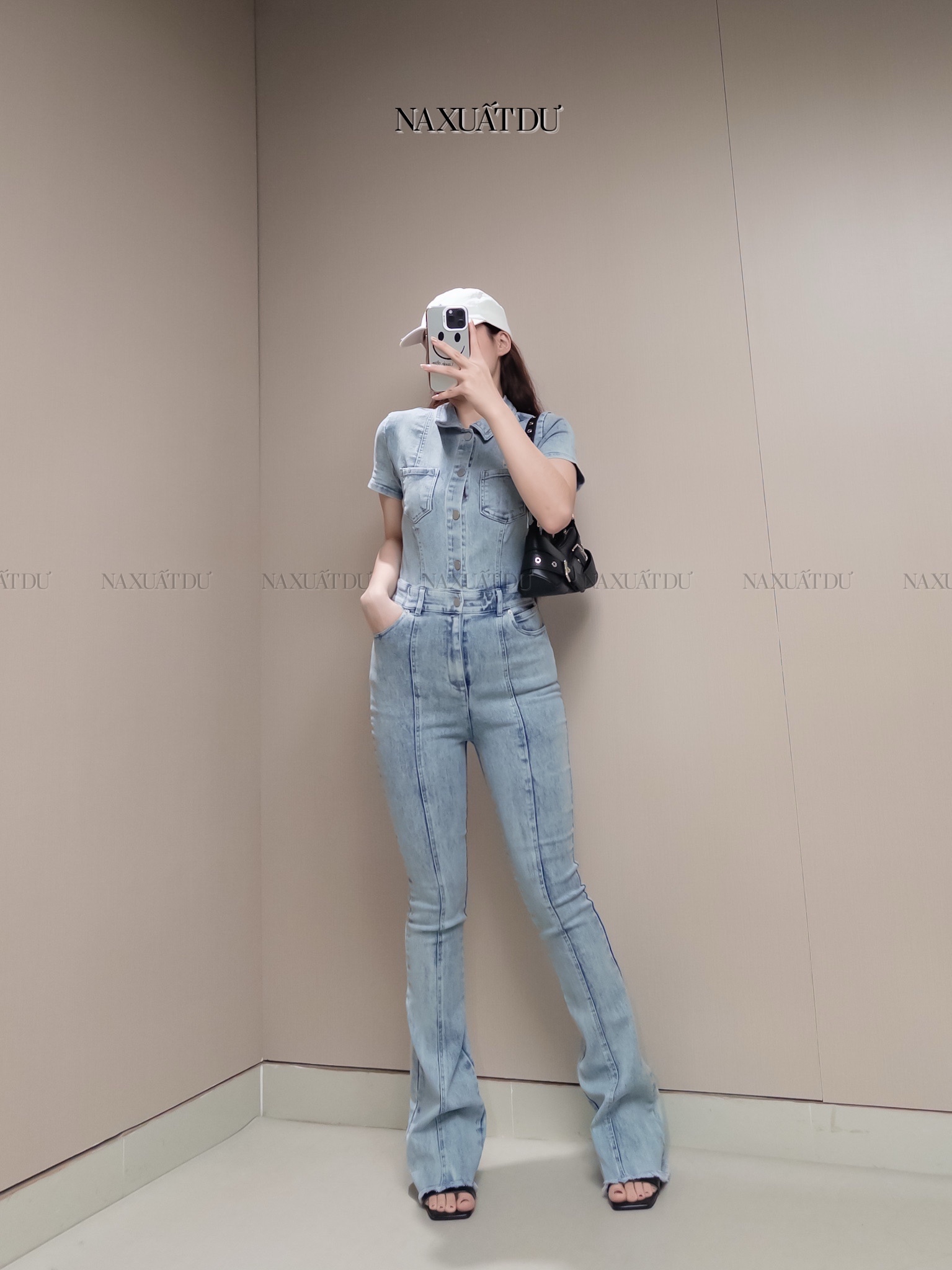 Jumsuit jean " Iris " - D141