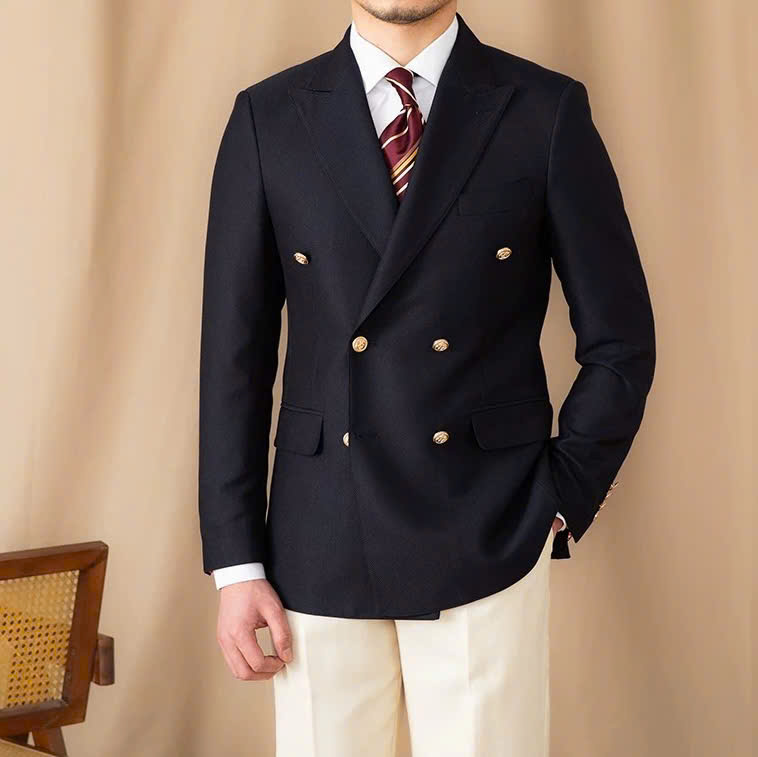 Bộ Suit Milano Đen Tuyền 2 hàng khuy (Jacket + Quần)_thumbnail_6