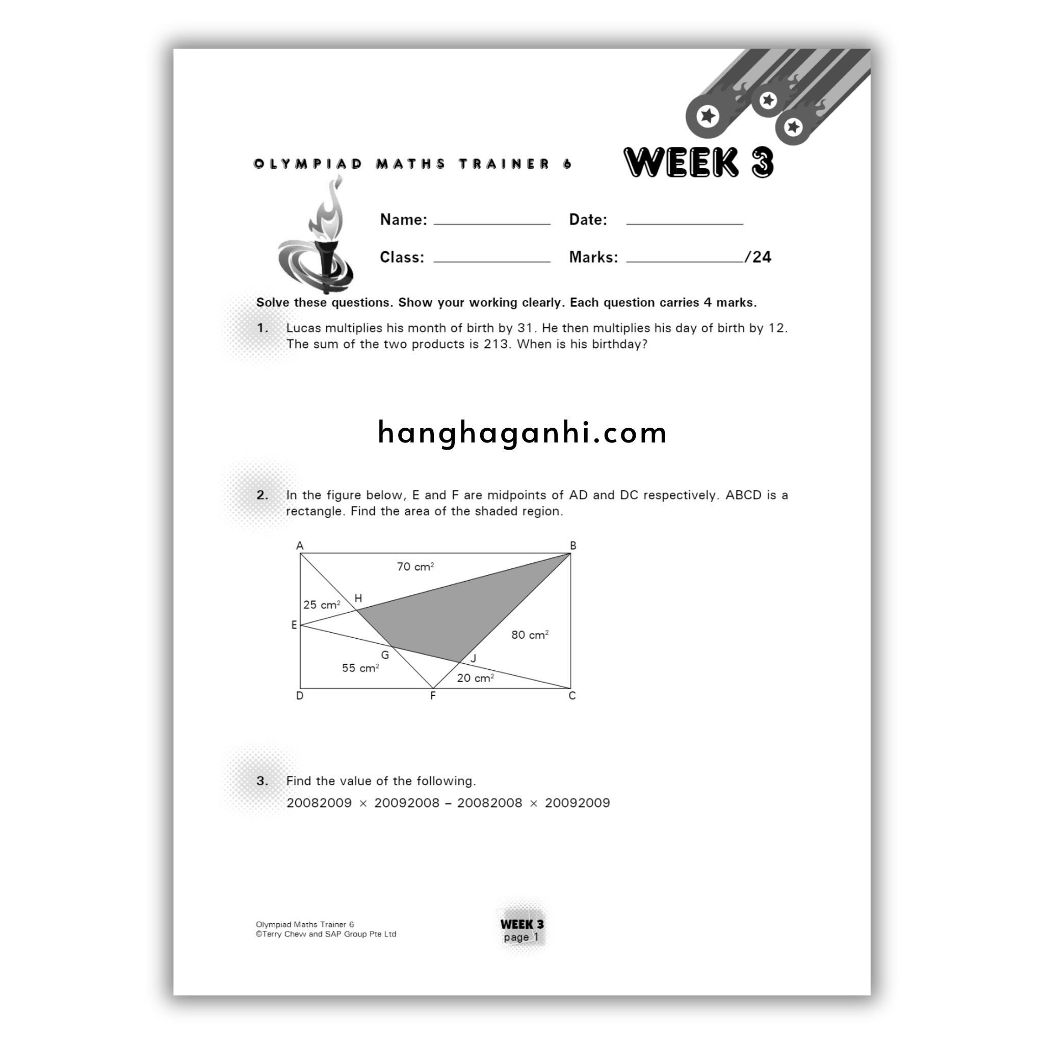 Olympiad Maths Trainer level 6- Sách Toán Tiếng Anh Singapore cho bé lớp 6_thumbnail_4