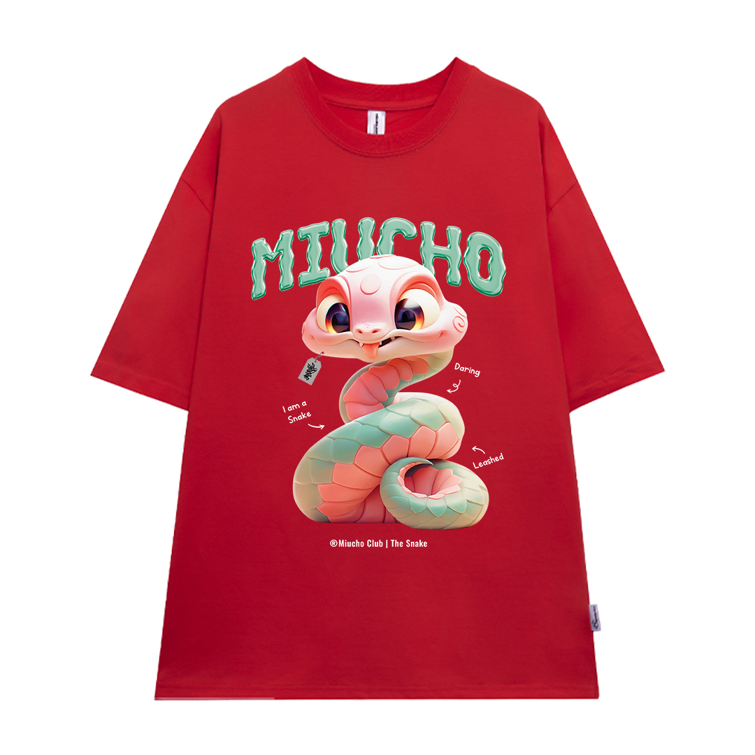 Áo thun form rộng 12 con giáp tuổi Tỵ ATD1246 Miucho tay ngắn cổ tròn in mix_thumbnail_18