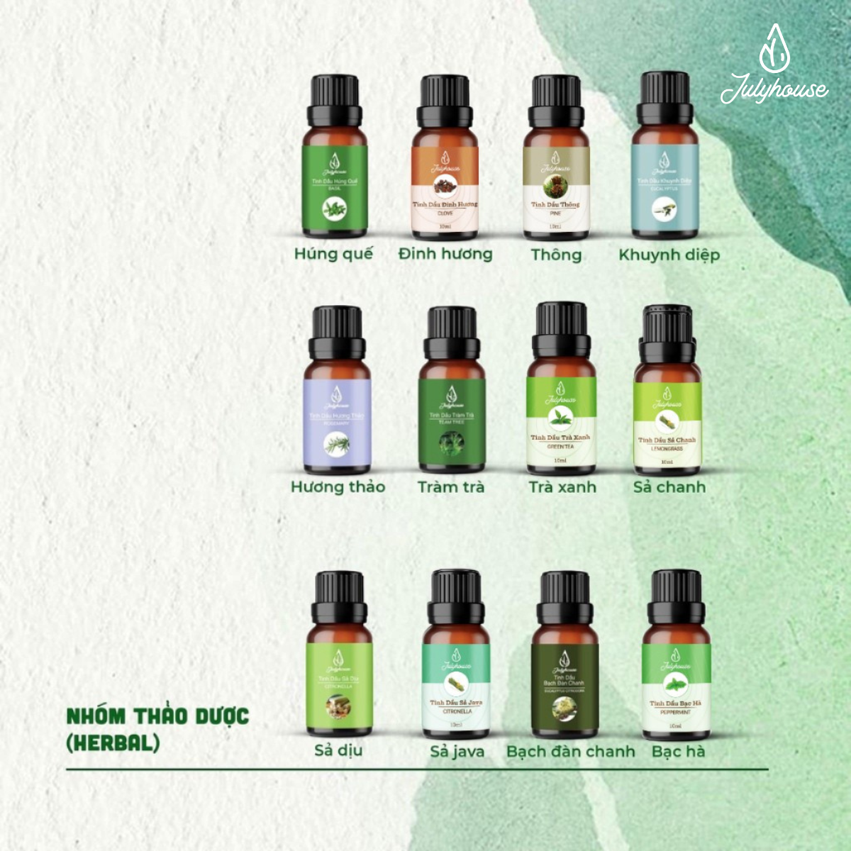 Tinh Dầu Bạc Hà JULYHOUSE
