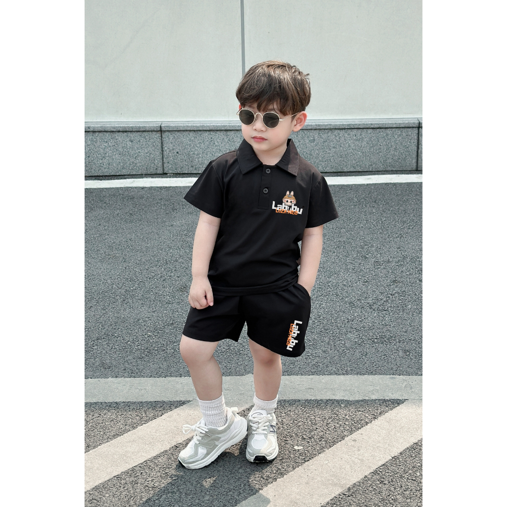 Bộ đồ polo bé trai in hình 'Labubu' - Loza Kids BO245_thumbnail_5