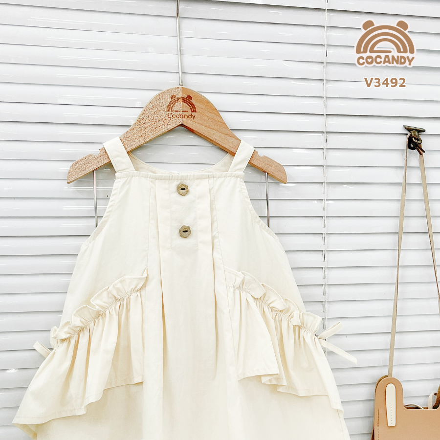 Váy 2 dây BE sườn bèo nơ_thumbnail_1