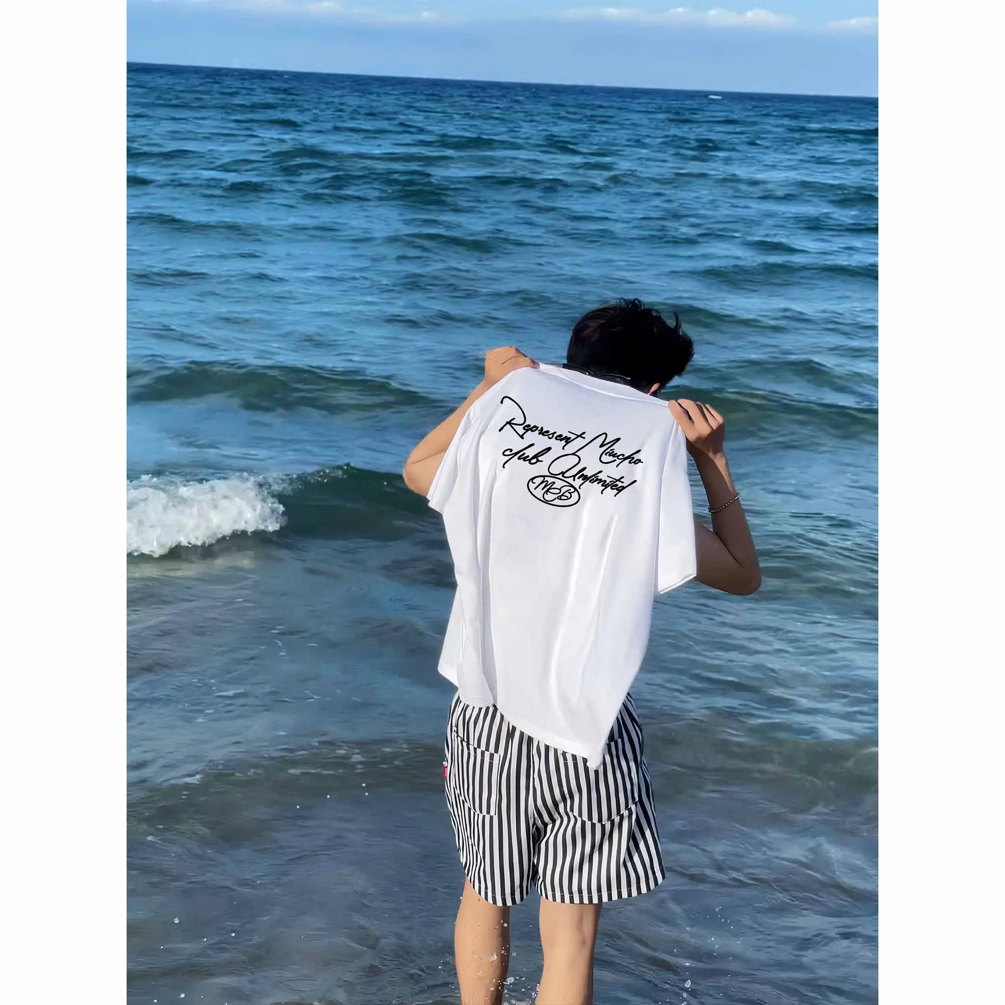 Áo thun boxy nhiều màu đủ size 2567 Miucho vải cotton thoáng mát tay ngắn cổ tròn in typography_thumbnail_2