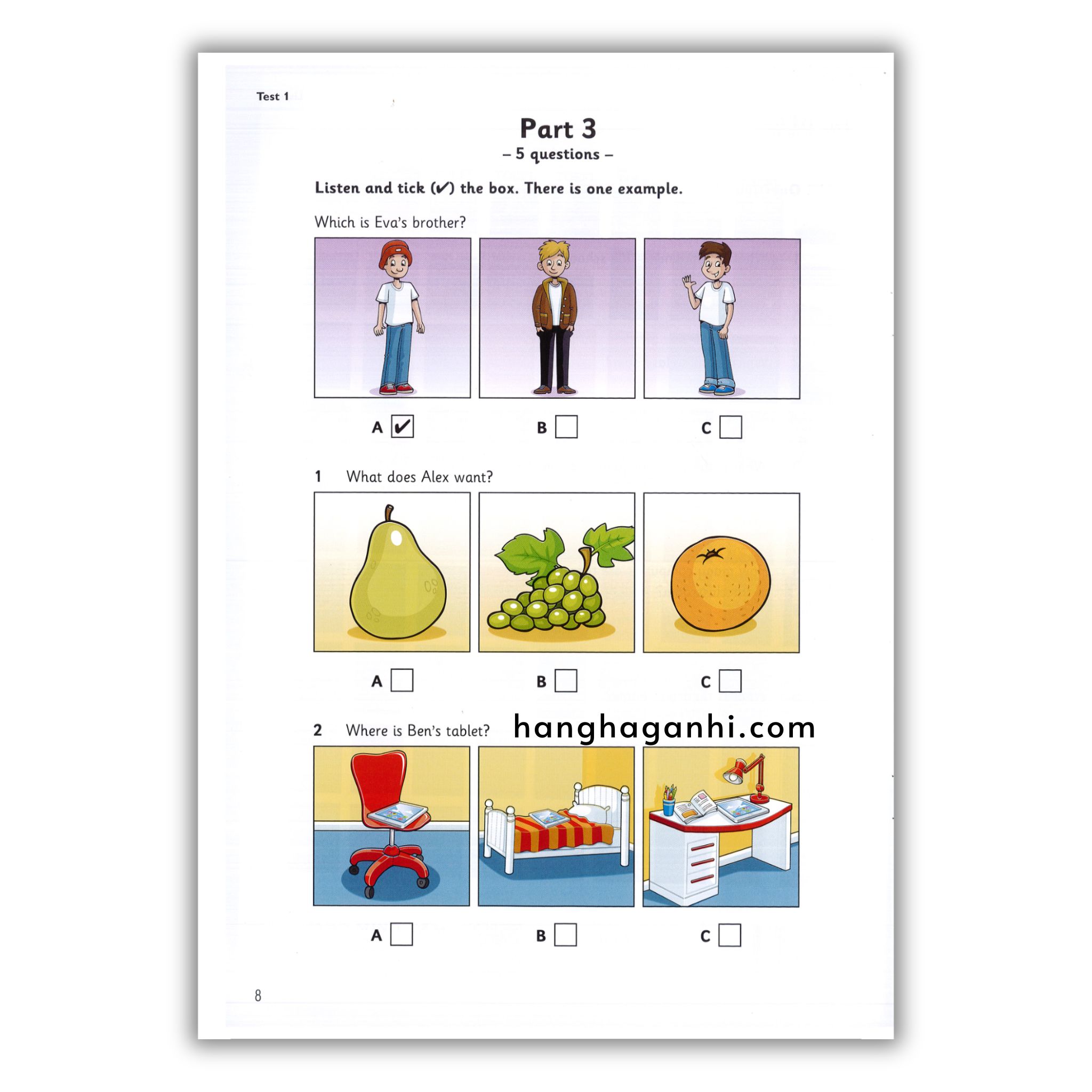 Cambridge English Pre A1 Starters 3 Student’s Book: Authentic Examination Papers 2019, BẢN ĐẸP, Flashcard cắt rời tương tác, kèm hướng dẫn học_thumbnail_5