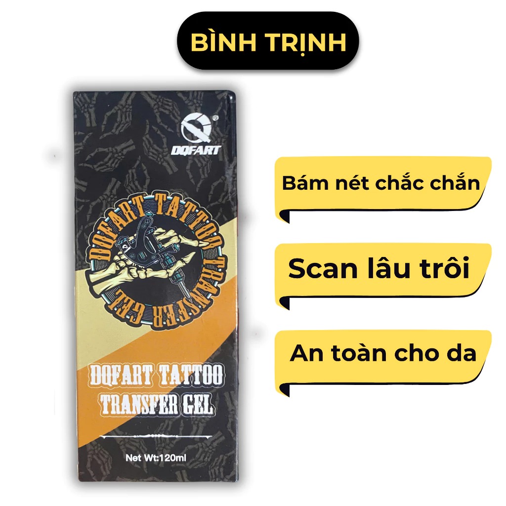 Gel Scan Hình Xăm DQFART – Giữ Mẫu In Sắc Nét, Không Lem