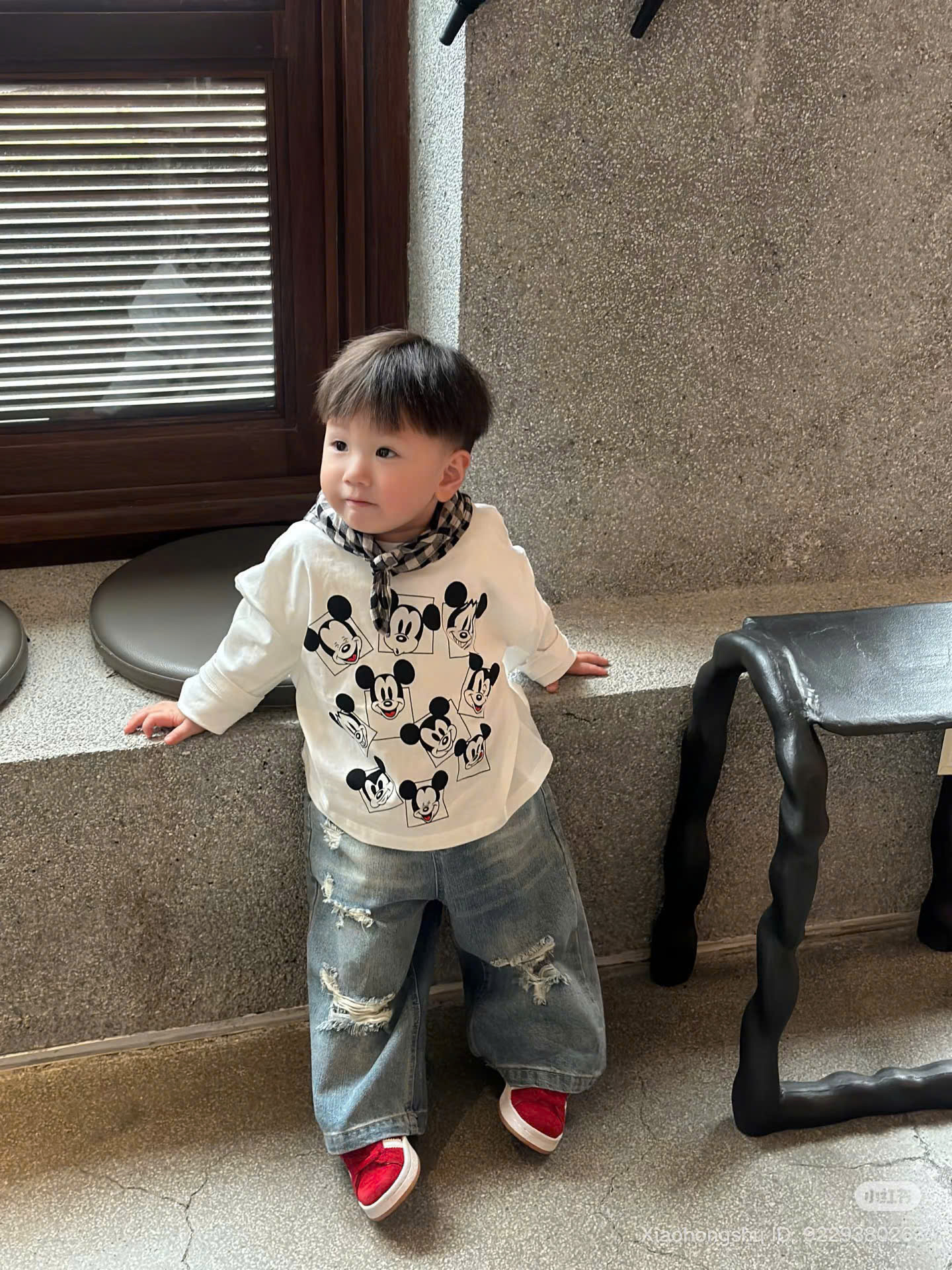 R83 BỘ DÀI TAY QUẦN JEAN HÌNH MICKY - A116.819