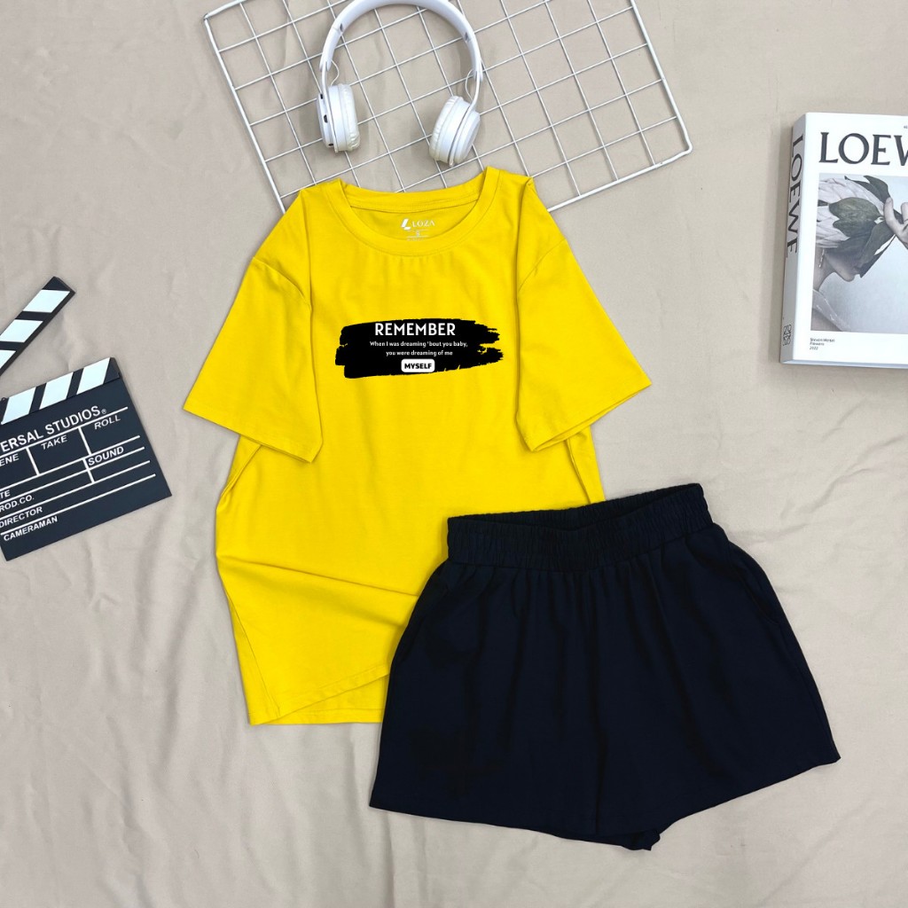 Đồ bộ nữ LOZA 'Remember' form rộng - Set đồ nữ mùa hè chất liệu thun cotton 4 chiều - BP15_thumbnail_2