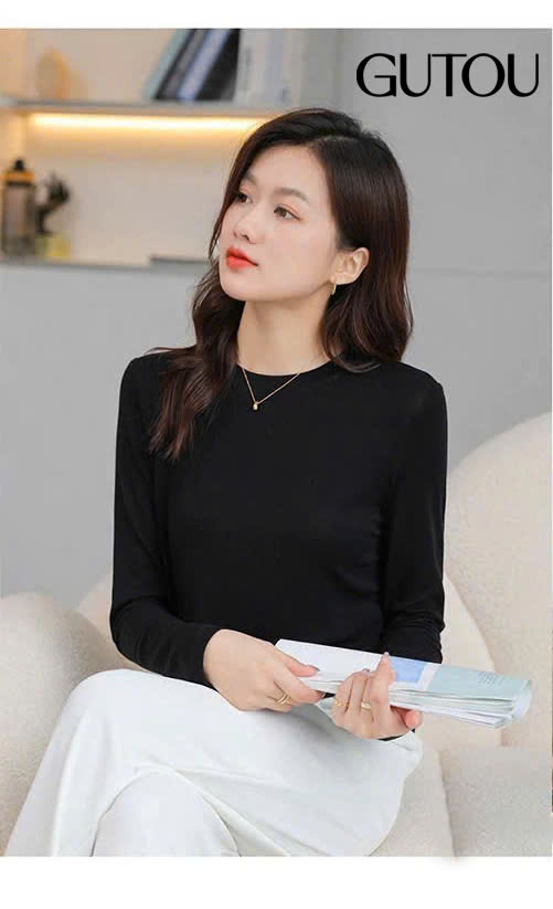 [ GUTOU ] Áo Thun Ôm Body Minimal Style_thumbnail_3