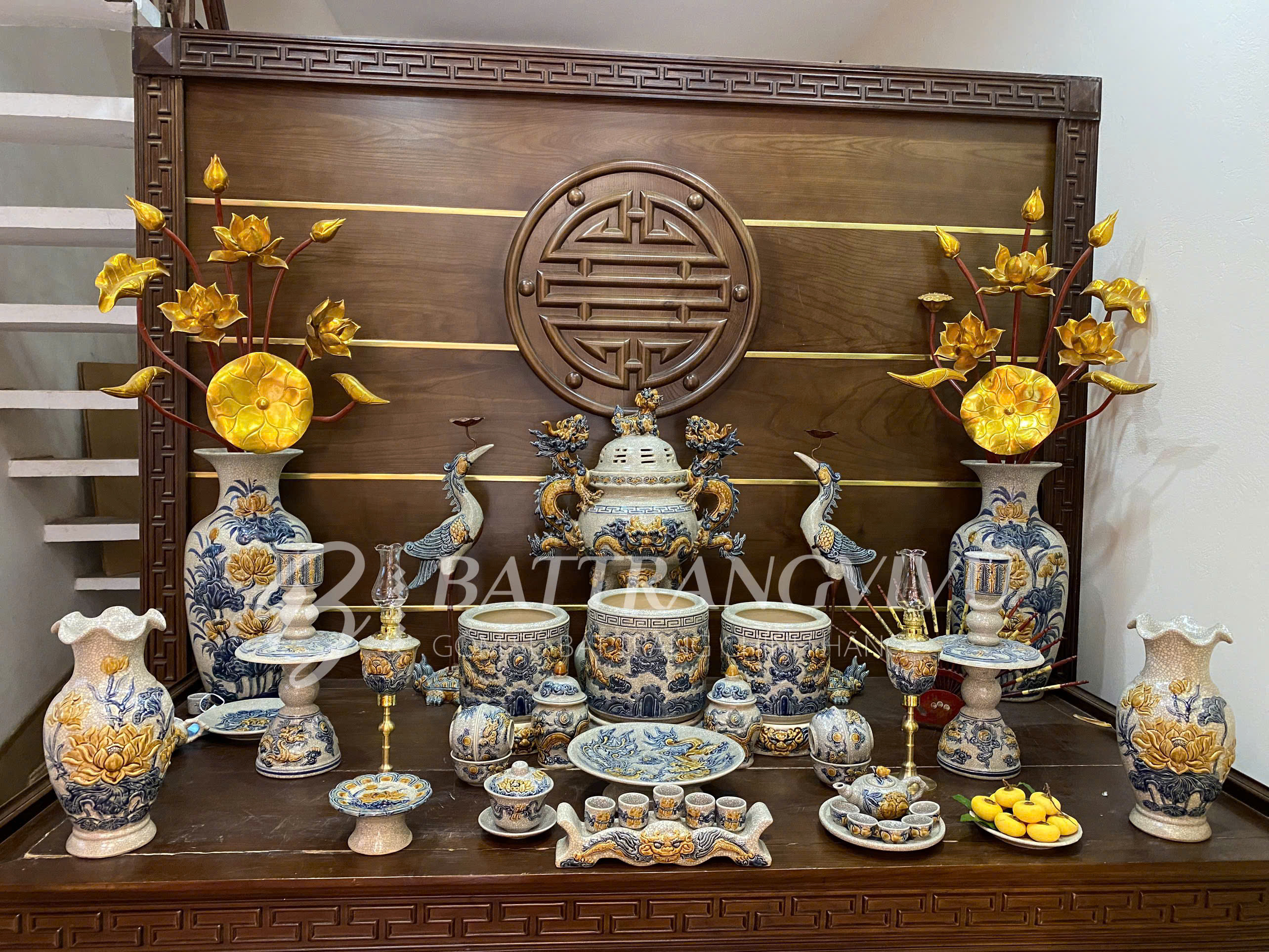 Vì sao giới sành gốm chọn đồ thờ Hà Gốm cho bàn thờ gia tiên?