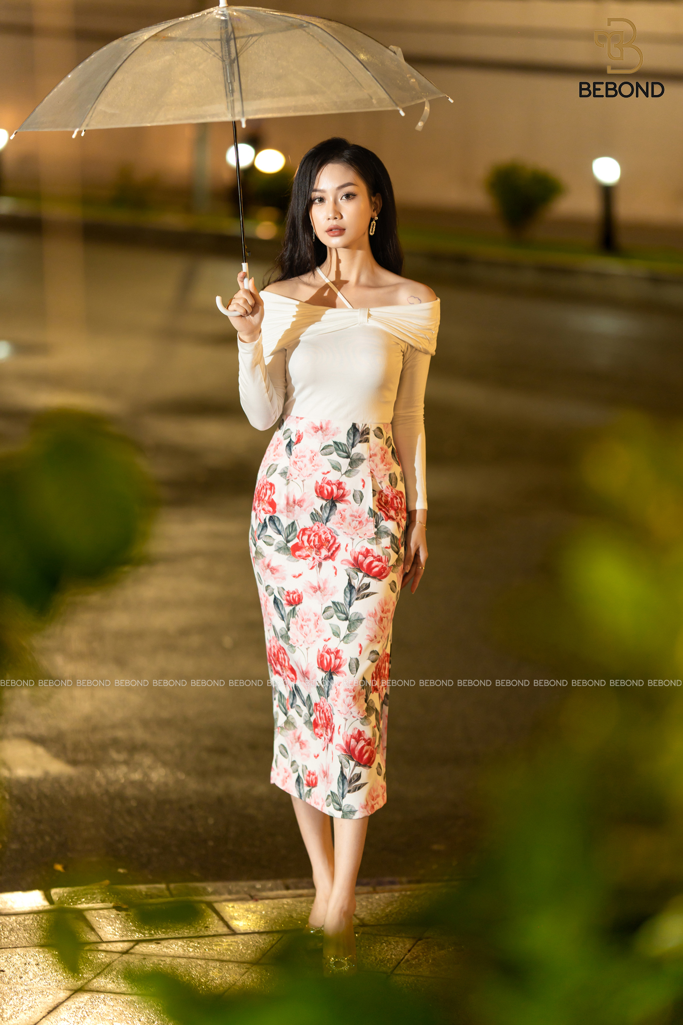 Set áo trễ vai WILSON- Chân váy ôm hoa hồng PEONY_thumbnail_1