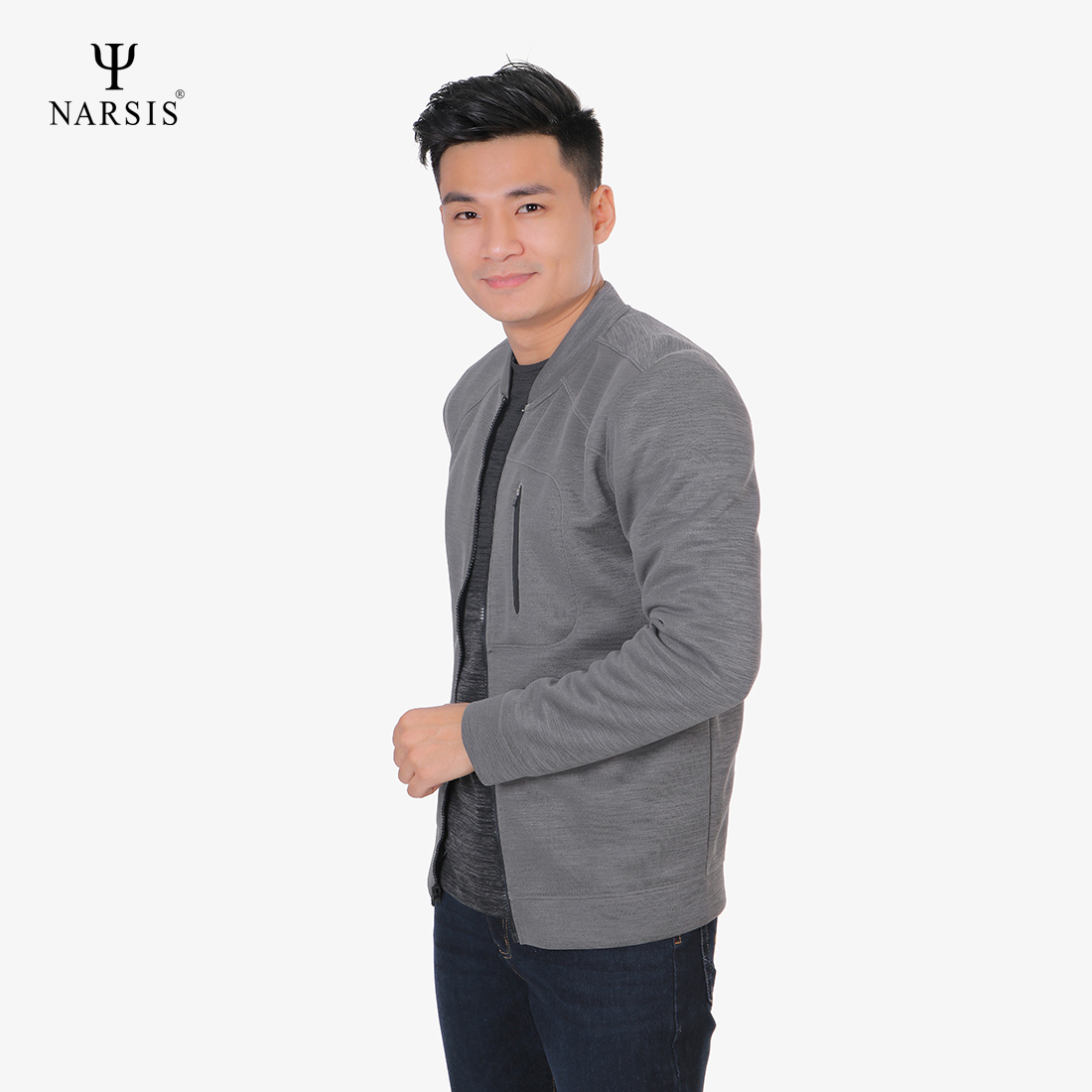 ÁO KHOÁC NAM D8080 NARSIS CHẤT LIỆU THOÁNG MÁT, DỄ CHỊU, THOẢI MÁI CẢ NGÀY, DỄ VẬN ĐỘNG