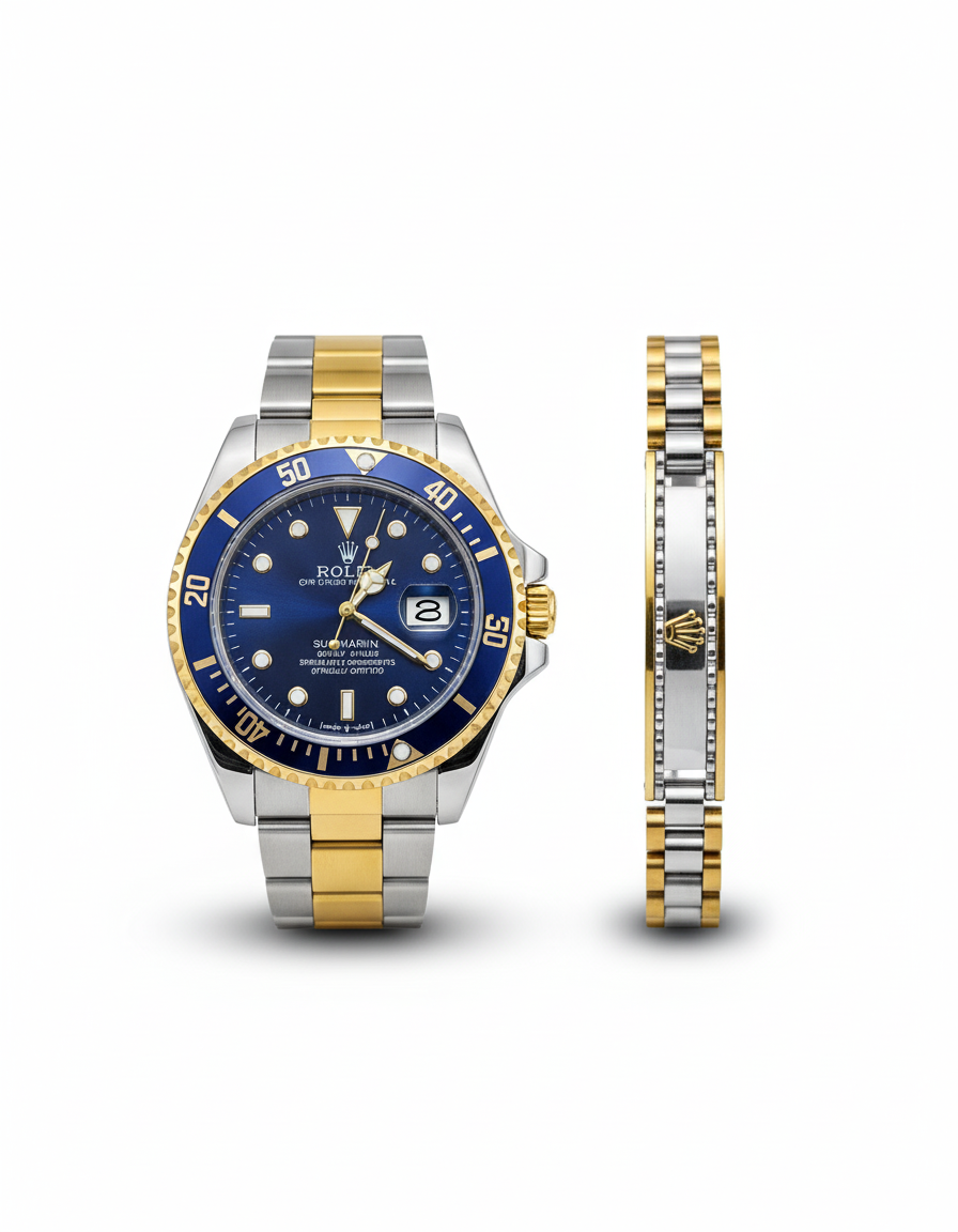 SUBMARINER  DORADO CON PULSERA