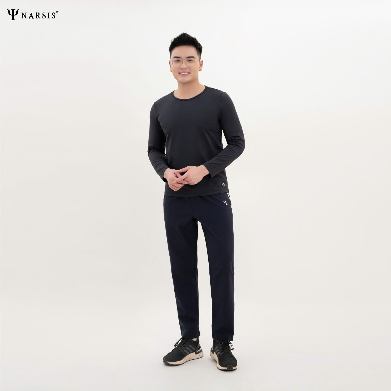 Áo Giữ Nhiệt Nam Dài Tay Narsis Lót Nỉ Mềm, Co Giãn Tốt, Giữ Ấm Hiệu Quả, Form Ôm Nhẹ Cổ Tròn