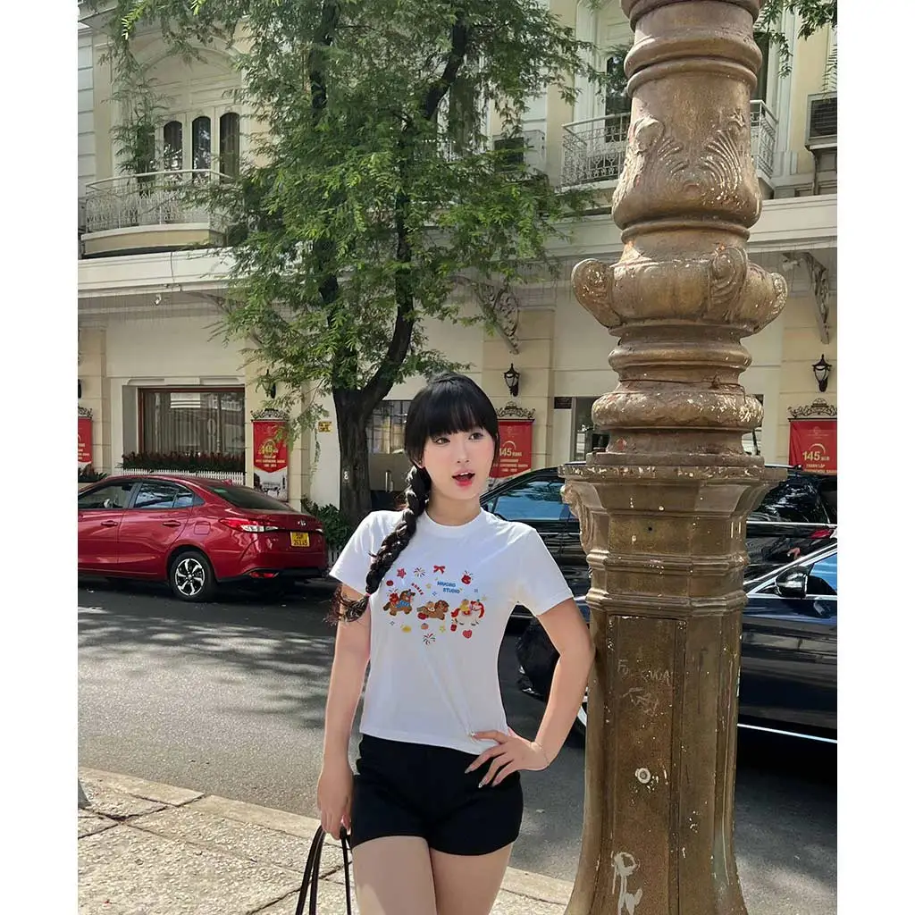 Áo thun baby tee Tết Bính Ngọ Miucho vải cotton thoáng mát dày dặn cổ tròn in mix 2923_thumbnail_4