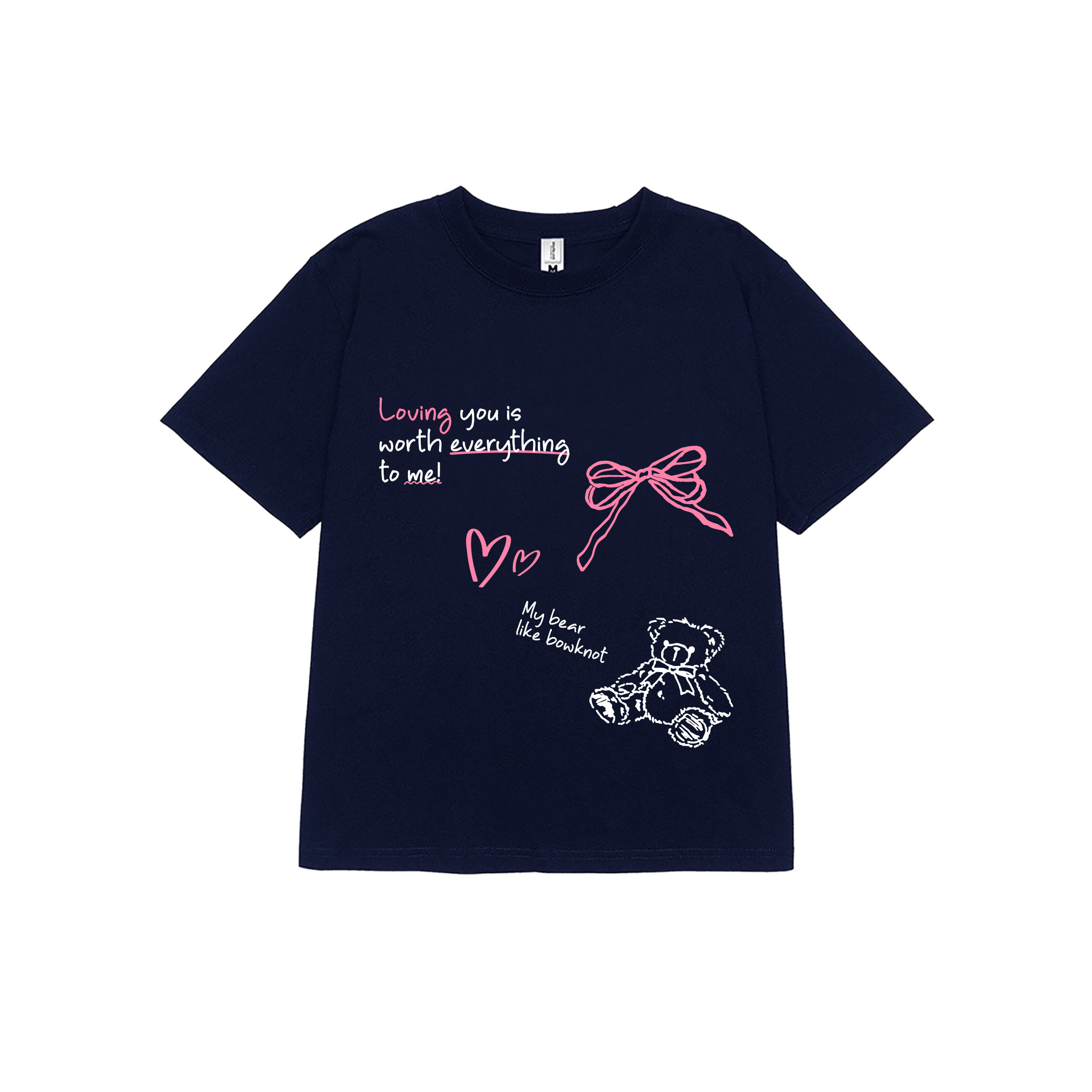 Áo thun baby tee nơ nhỏ xinh form ôm xinh xắn ABD1170 Miucho tay ngắn Cổ tròn hotrend in mix_thumbnail_16