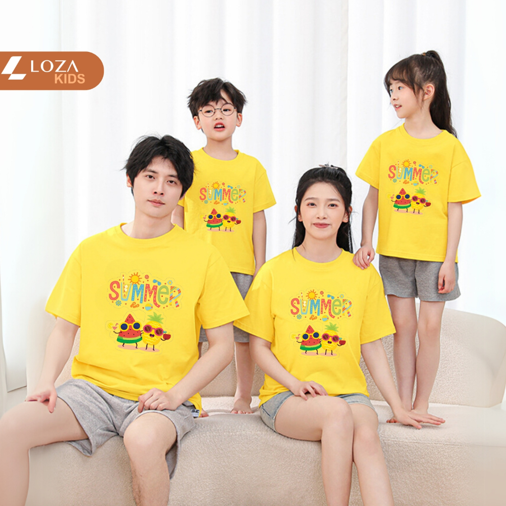 Áo phông gia đình LOZA KIDS Summer 2025 - Áo đồng phục gia đình du lịch biển – Mã GĐ3056_thumbnail_2