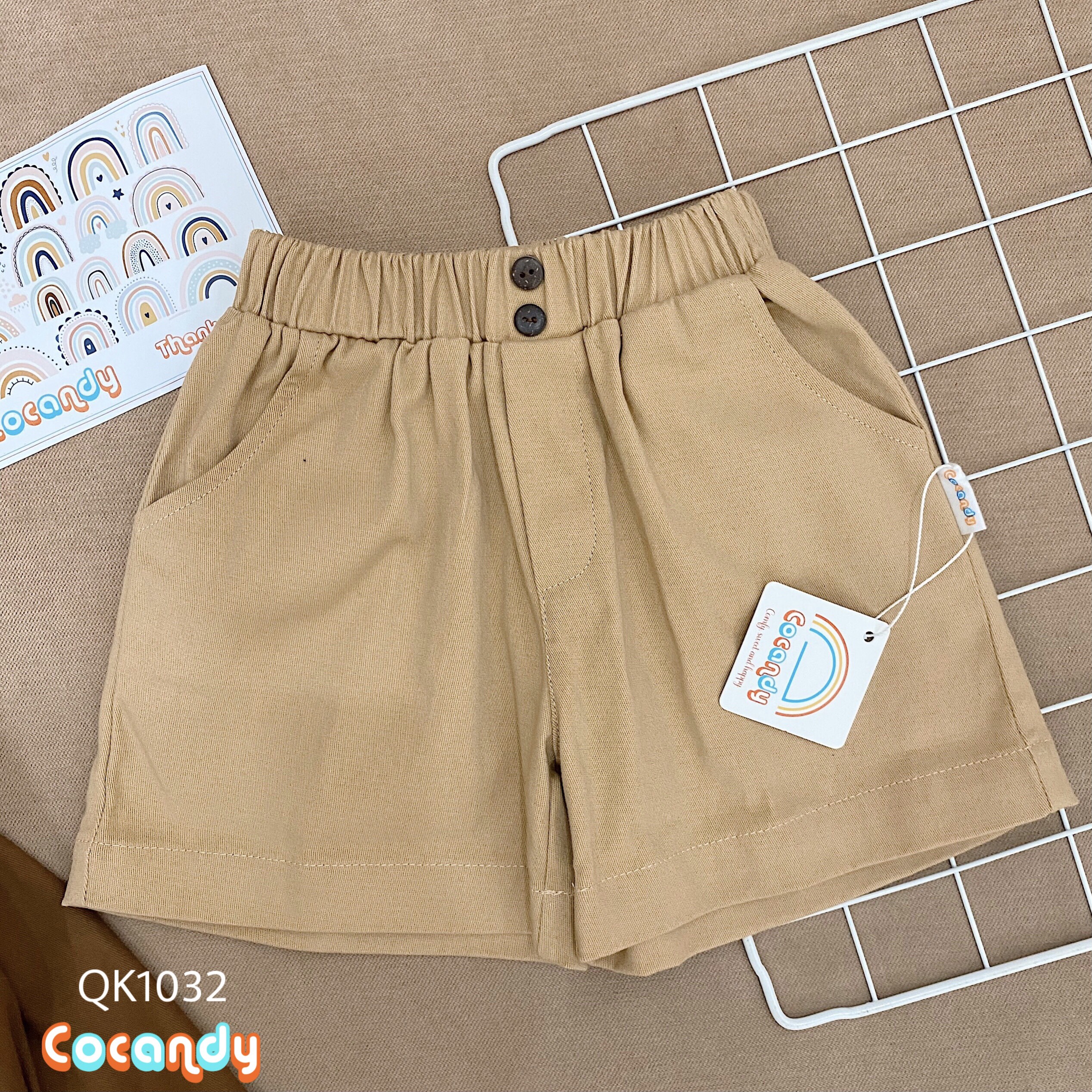 Quần CỘC kaki NÂU NHẠT 2 cúc_thumbnail_0