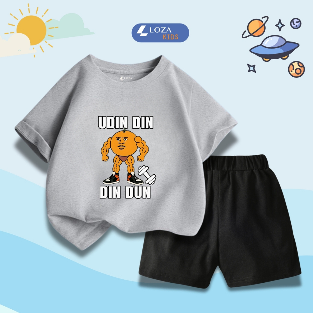 Bộ đồ bé trai in hình 'UDIN DIN DIN DUN' - Loza Kids SB414_thumbnail_6