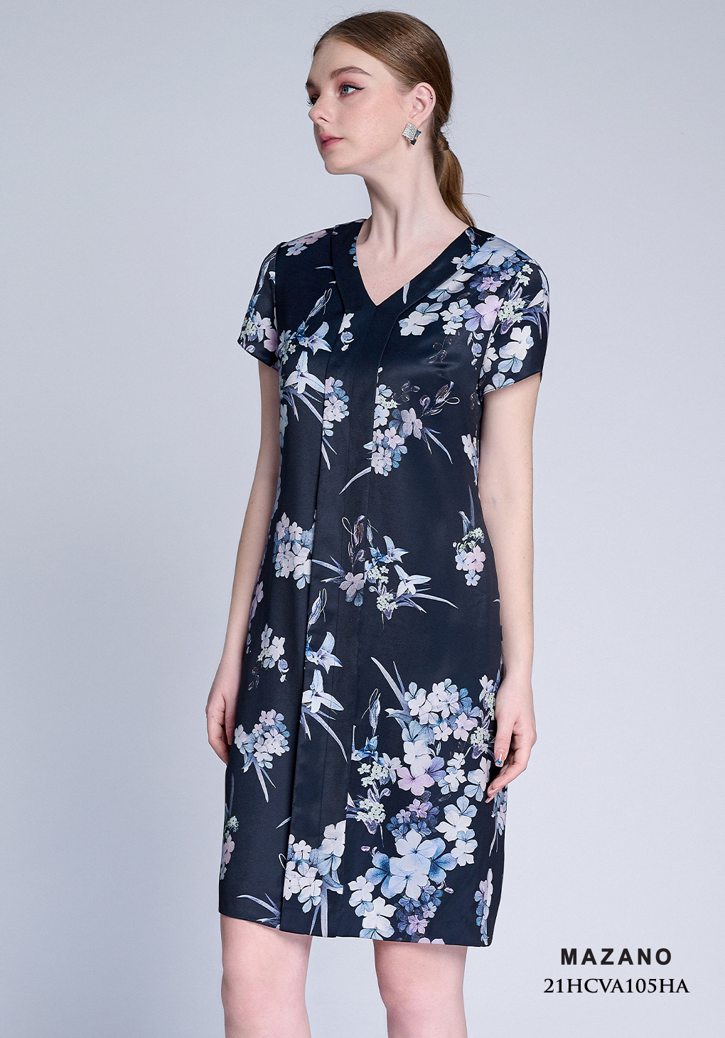 Váy lụa suông xanh than họa tiết hoa cổ tim_thumbnail_4