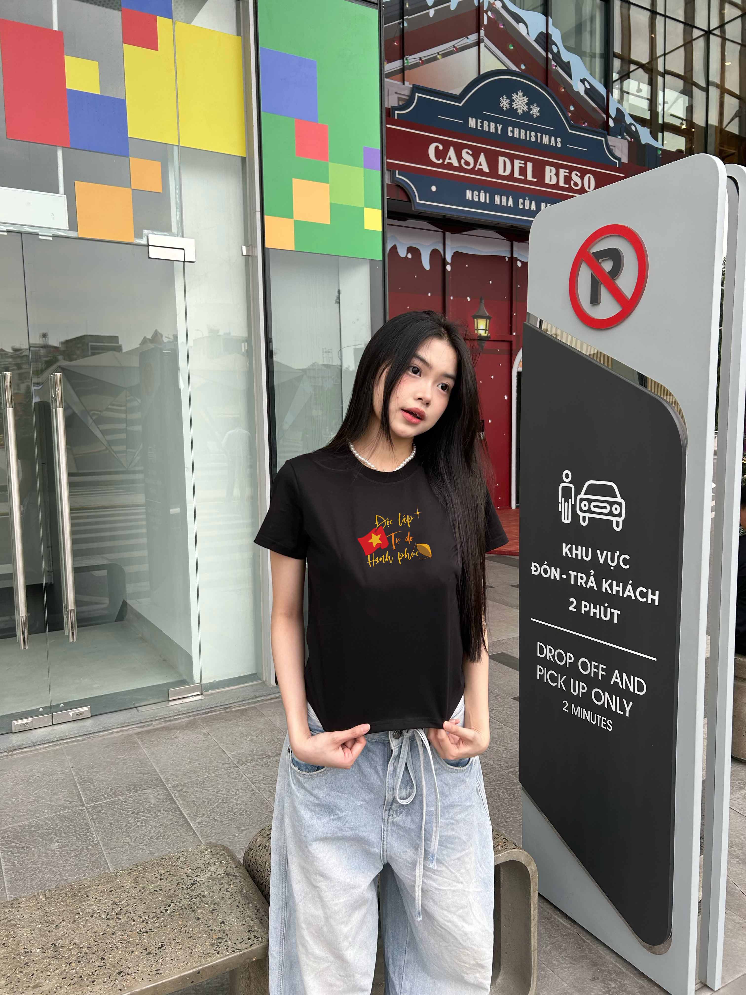 Áo baby tee ôm eo Việt Nam tôi yêu 2116 Miucho cổ tròn vải cotton 4c co giãn thoáng mát in mix_thumbnail_6