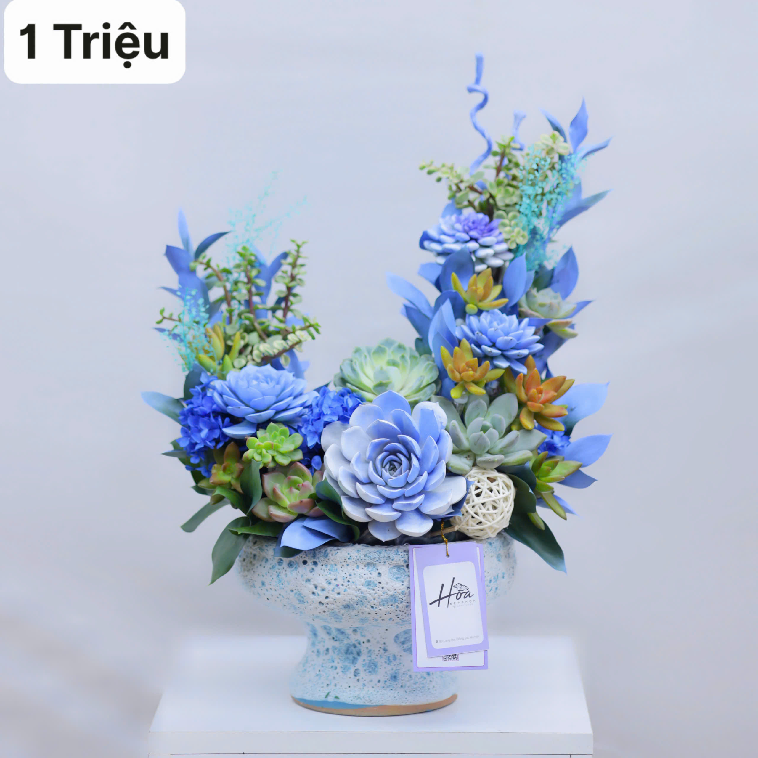 Bình ly sen đá nghệ thuật