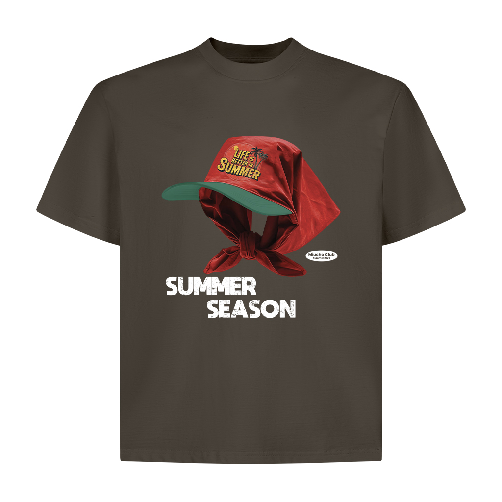 Áo thun boxy summer season 2123 Miucho cổ tròn vải cotton 2c 250gsm đứng form in mix_thumbnail_7