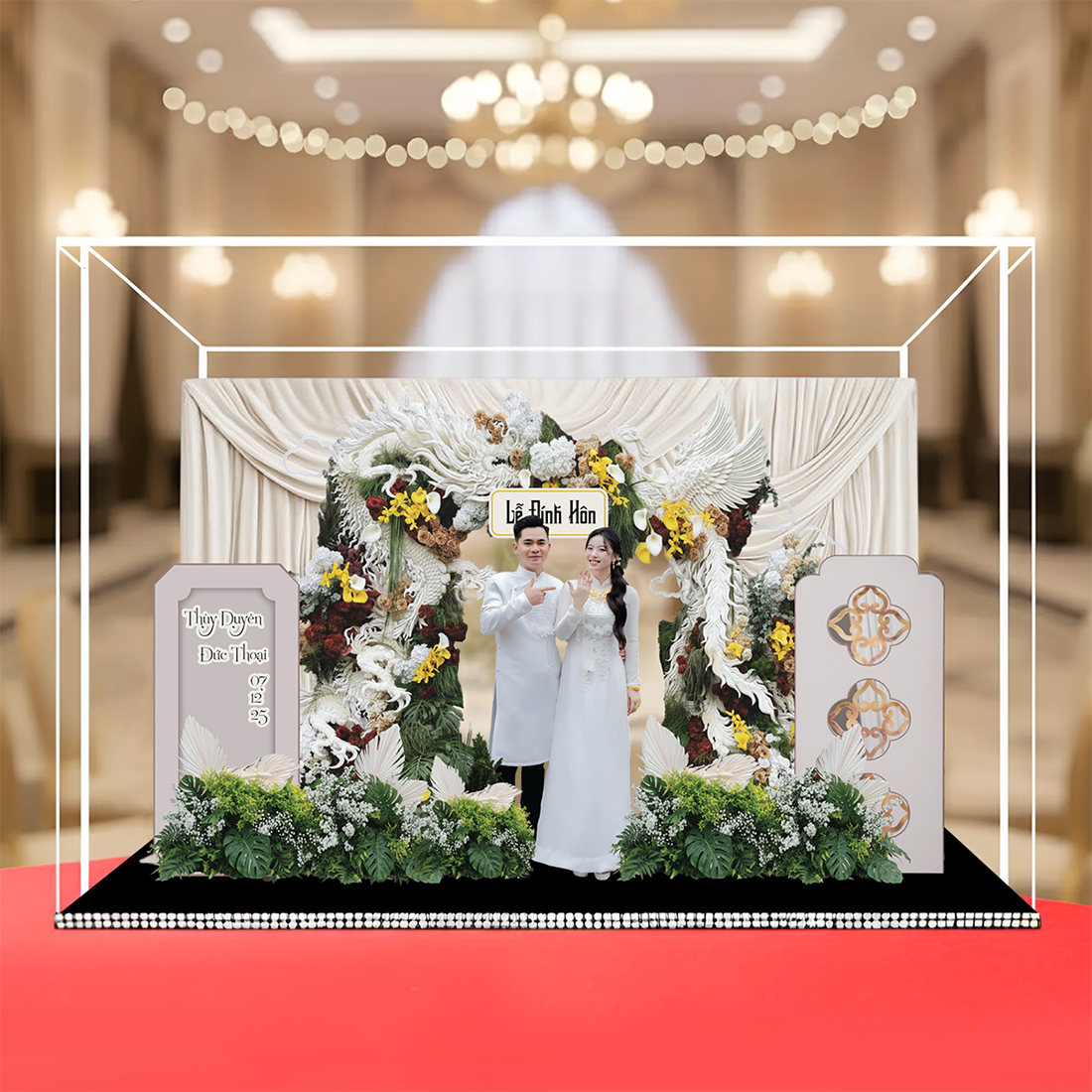Standee Đám Cưới – Mô Hình Mica 3D Trang Trí, In Ảnh Theo Yêu Cầu, Quà Cưới Decor (Tặng Hộp+ Túi) - Size tính theo chiều ngang_thumbnail_28