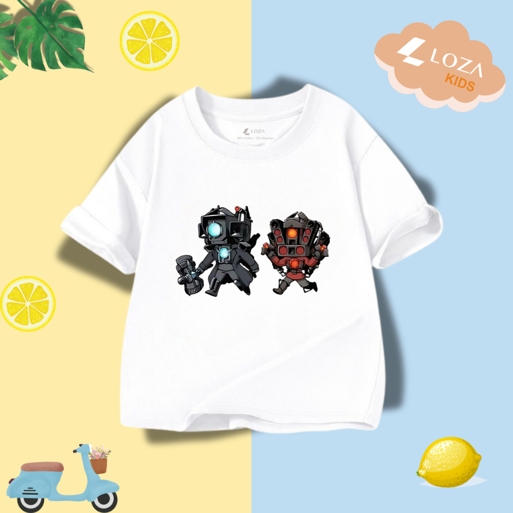 Áo thun bé trai in hình 'Skibidi' - Loza Kids  AT061_thumbnail_4